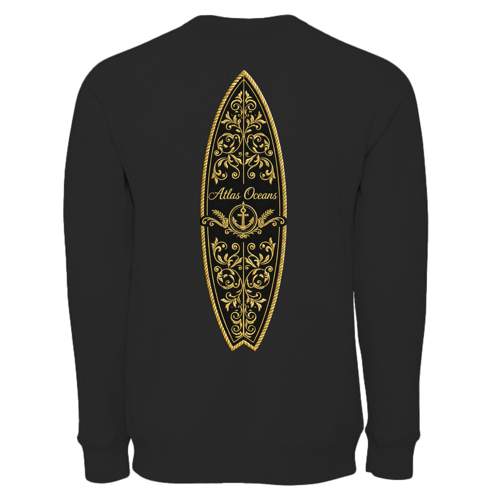 Atlas Oceans Stoked Fleece · Midnight Black · Back