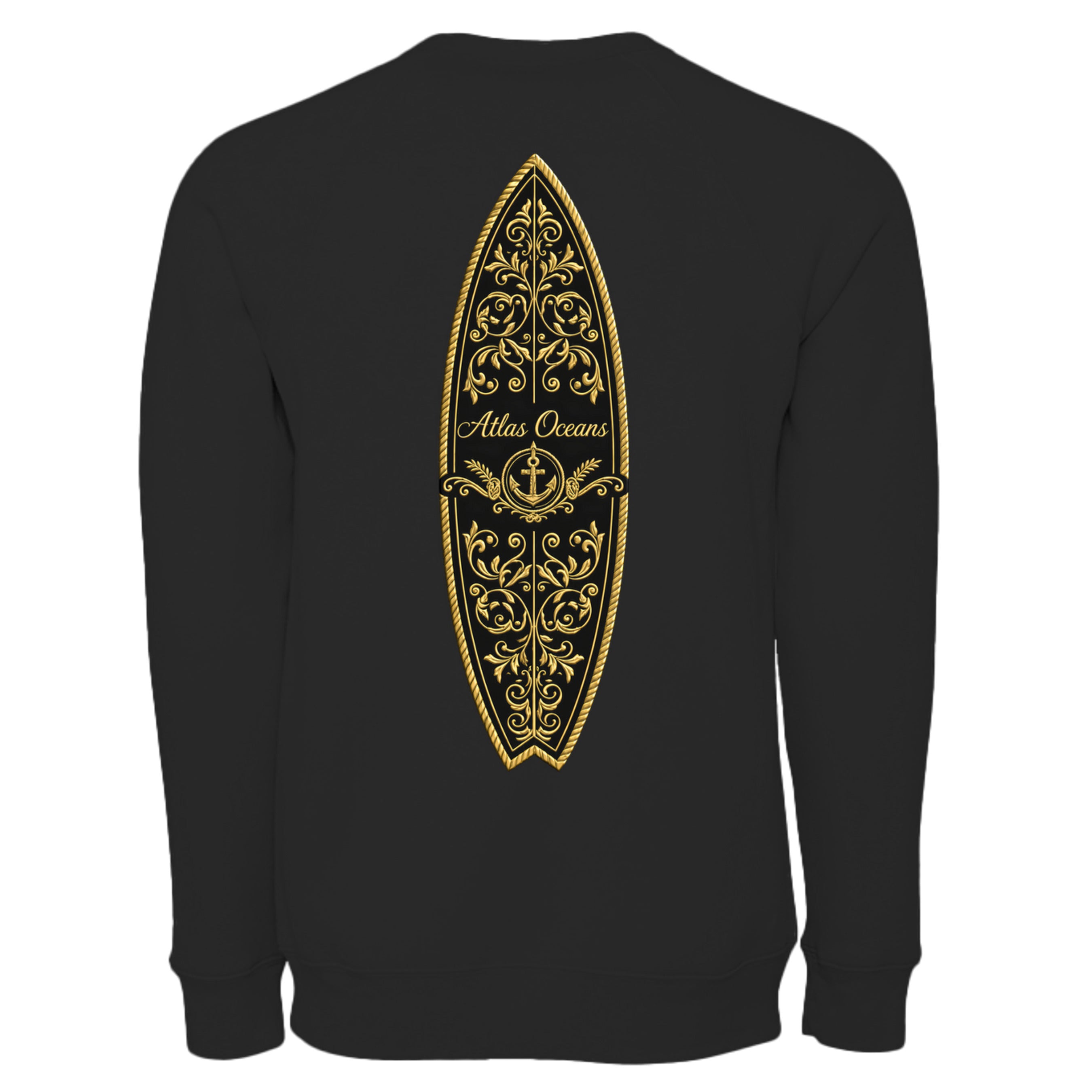 Atlas Oceans Stoked Fleece · Midnight Black · Back