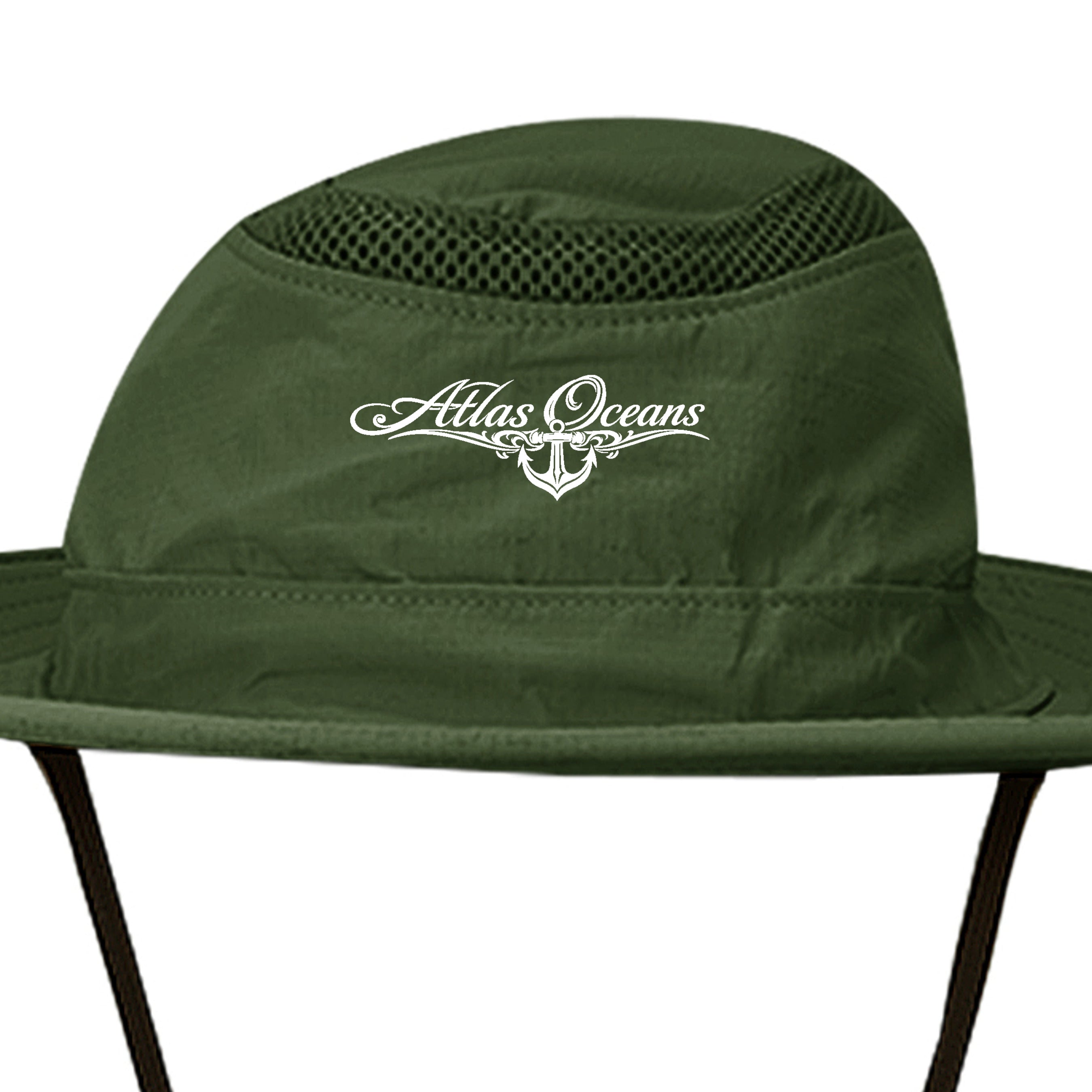 Atlas Oceans Cloudy UV Hat · Beach Tide Grass · Front