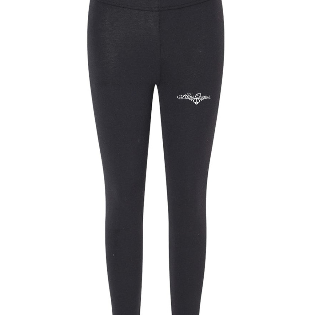 Atlas Oceans Coastal Stretch Leggings · Midnight Black · Front