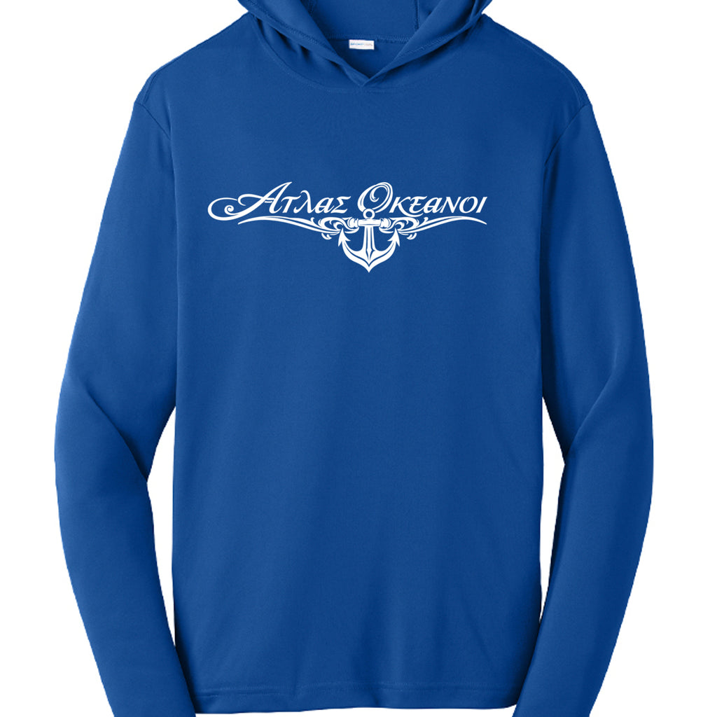 Atlas Oceans Boarding Ticket Men's Hoodie · Royal Tide · Front