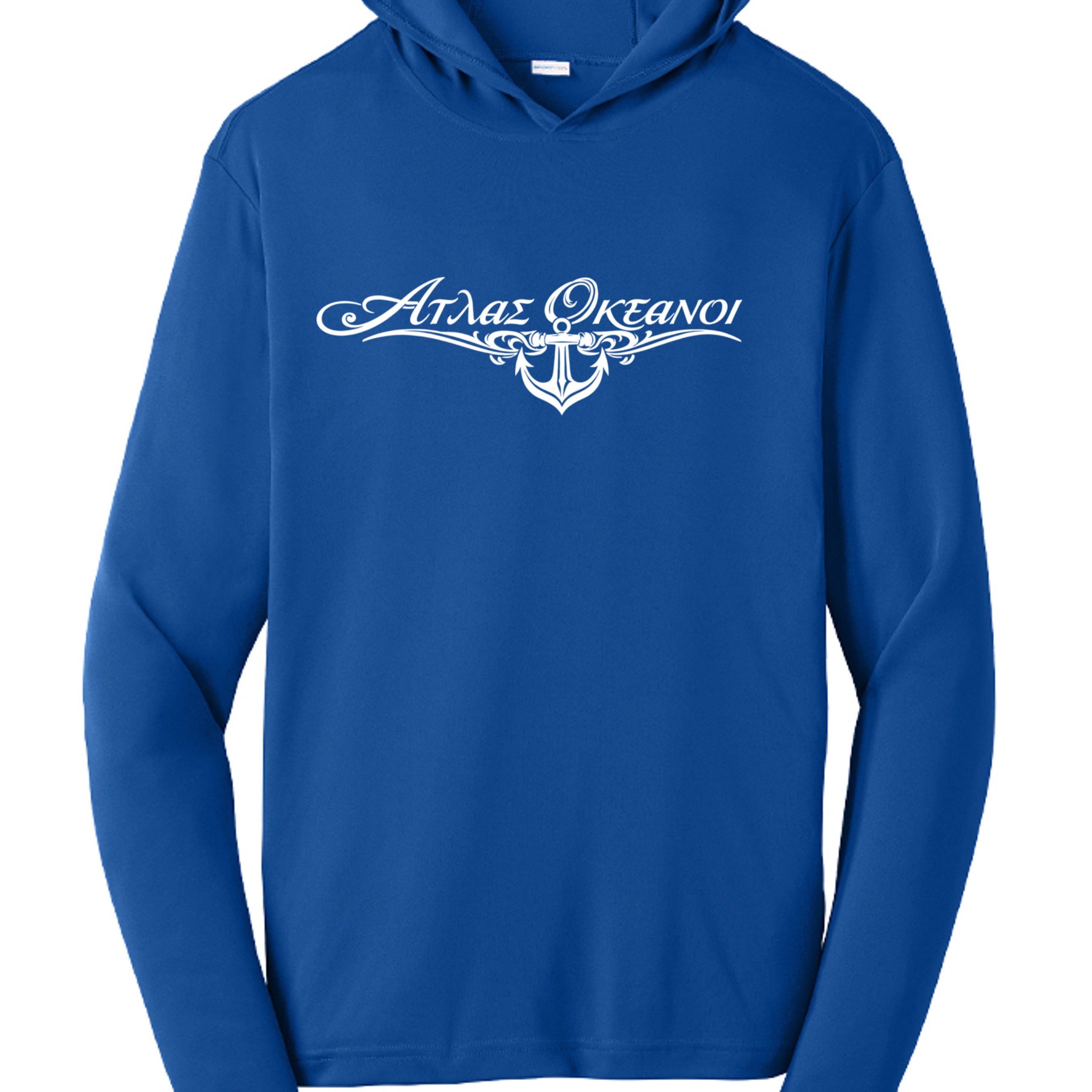 Atlas Oceans Boarding Ticket Men's Hoodie · Royal Tide · Front