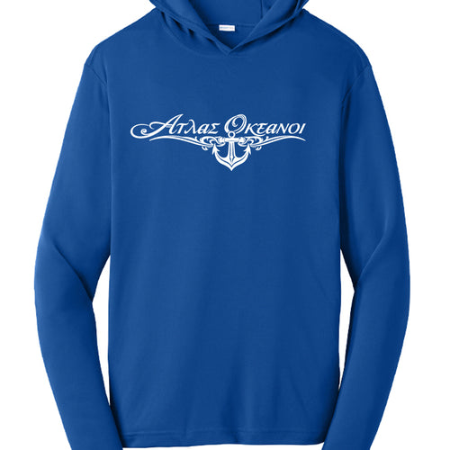 Atlas Oceans Boarding Ticket Men's Hoodie · Royal Tide · Front