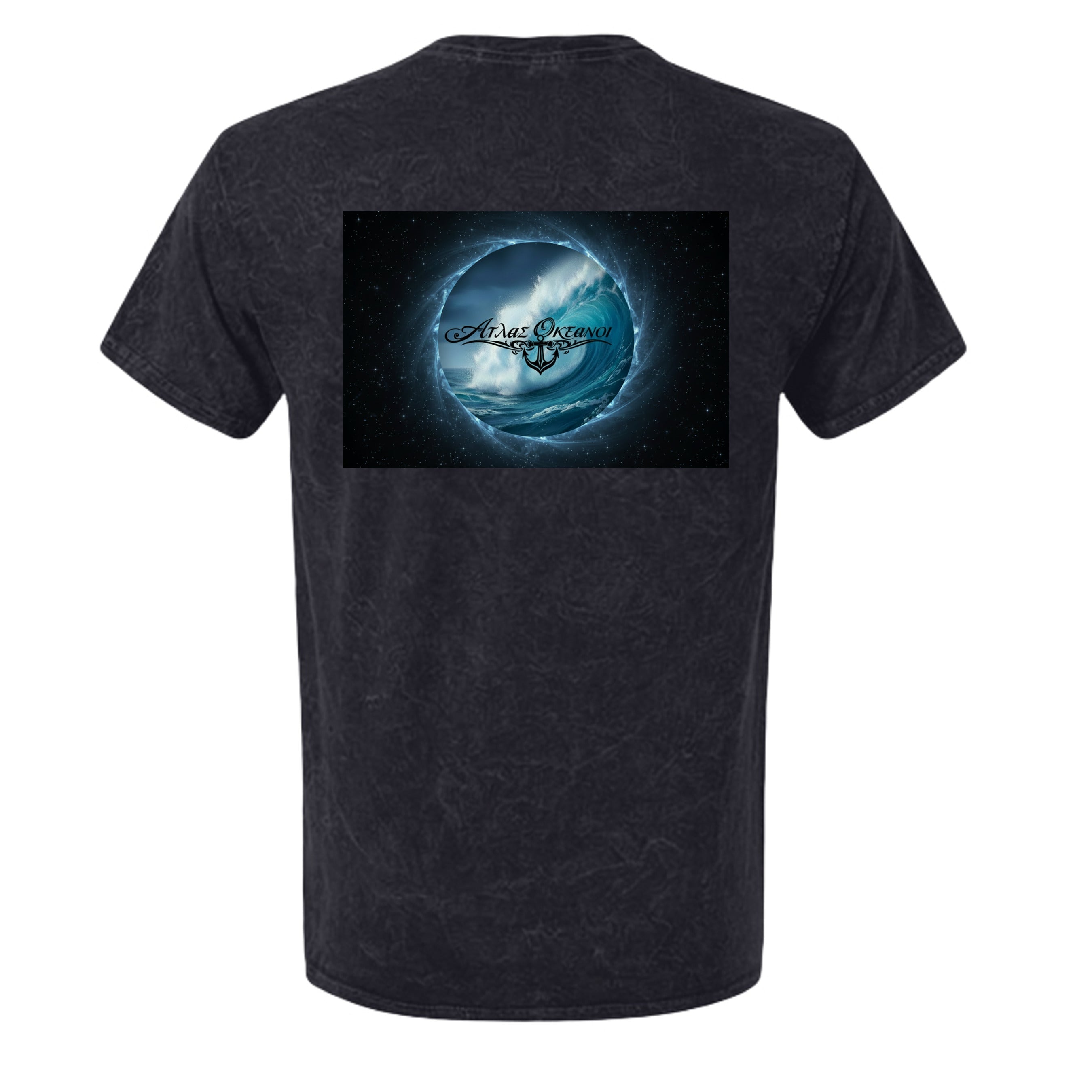 Atlas Oceans Full Moon Tee · Tide Black · Back