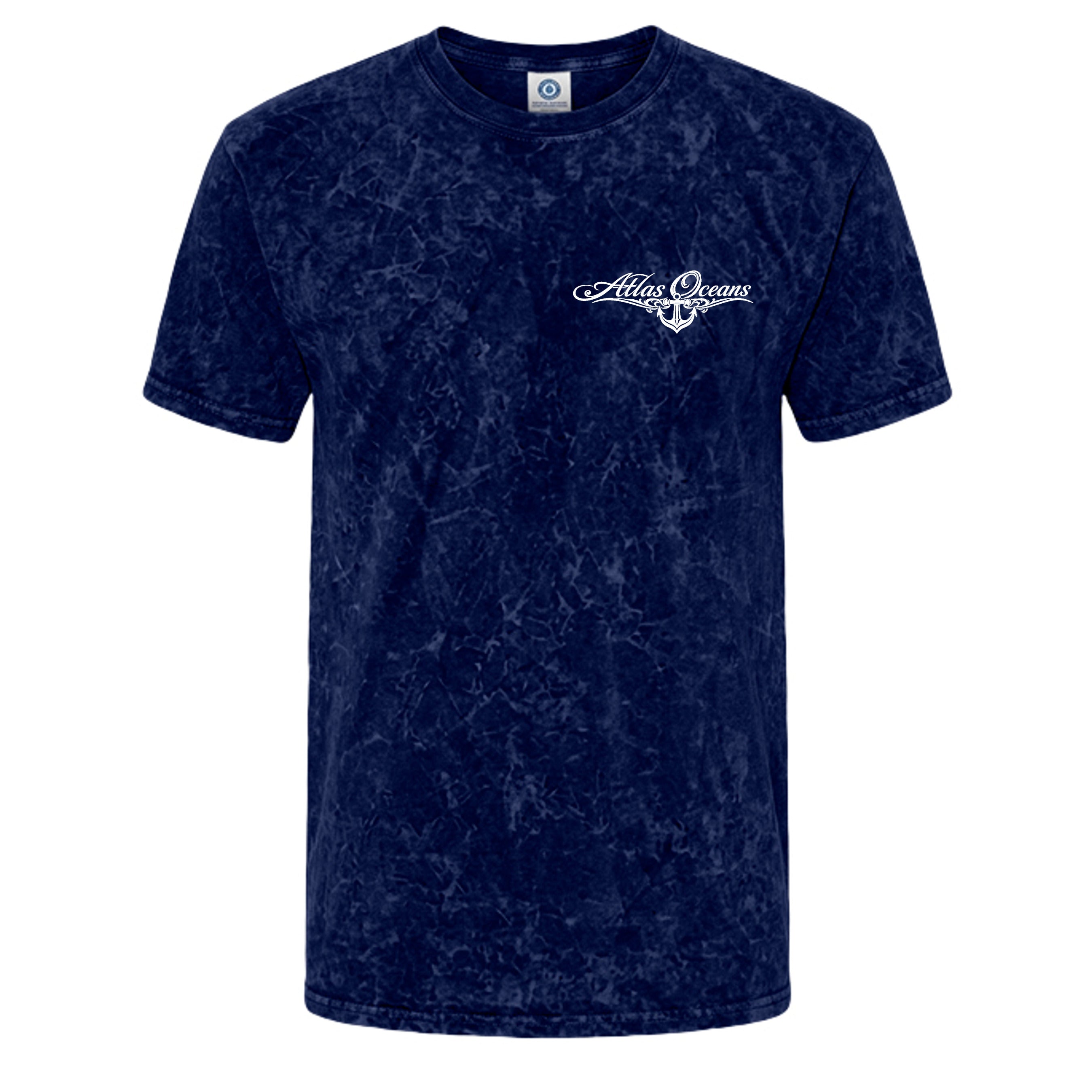 Atlas Oceans Full Moon Tee · Tidal Navy · Front