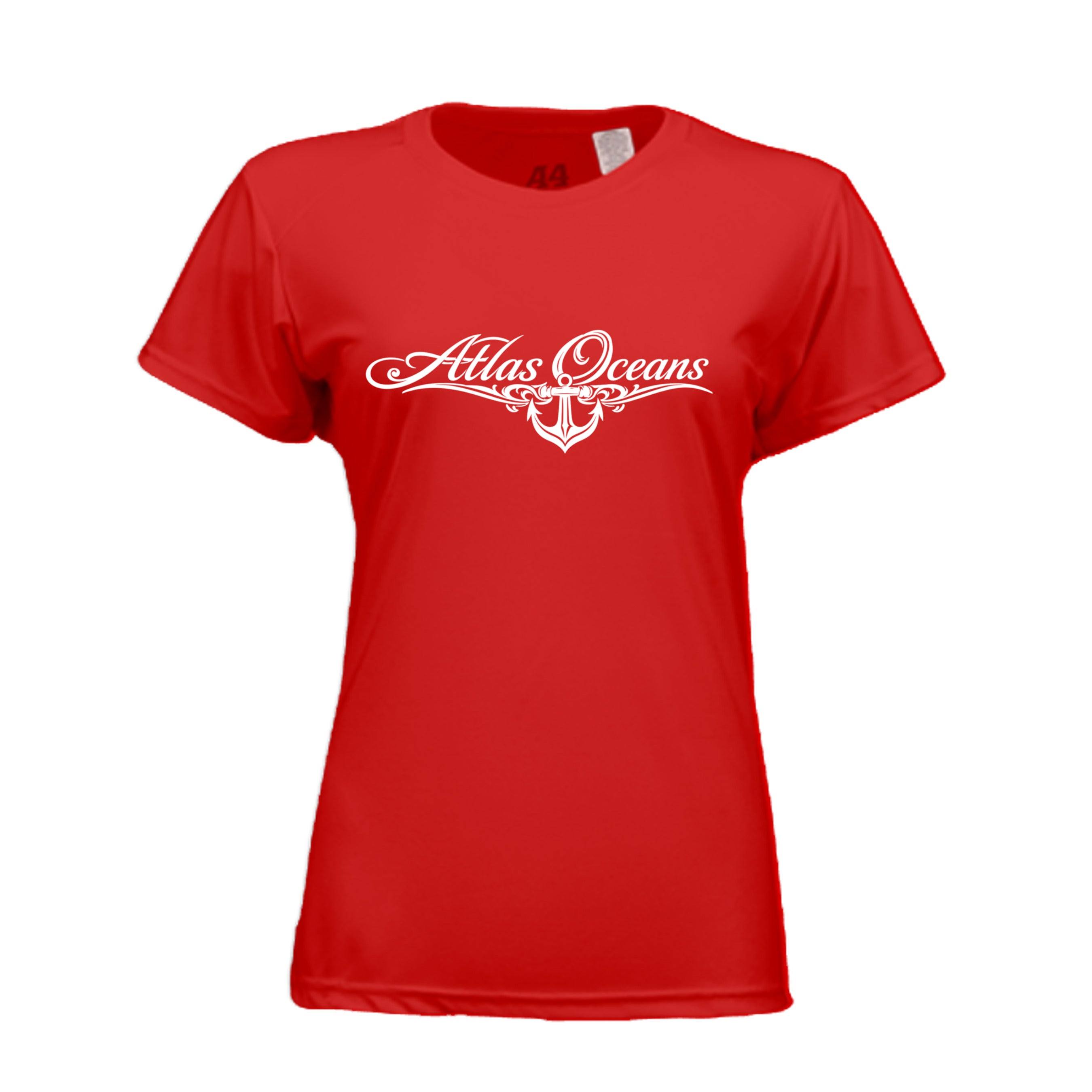 Atlas Oceans Siren UV Tee · Scarlet Tide · Front
