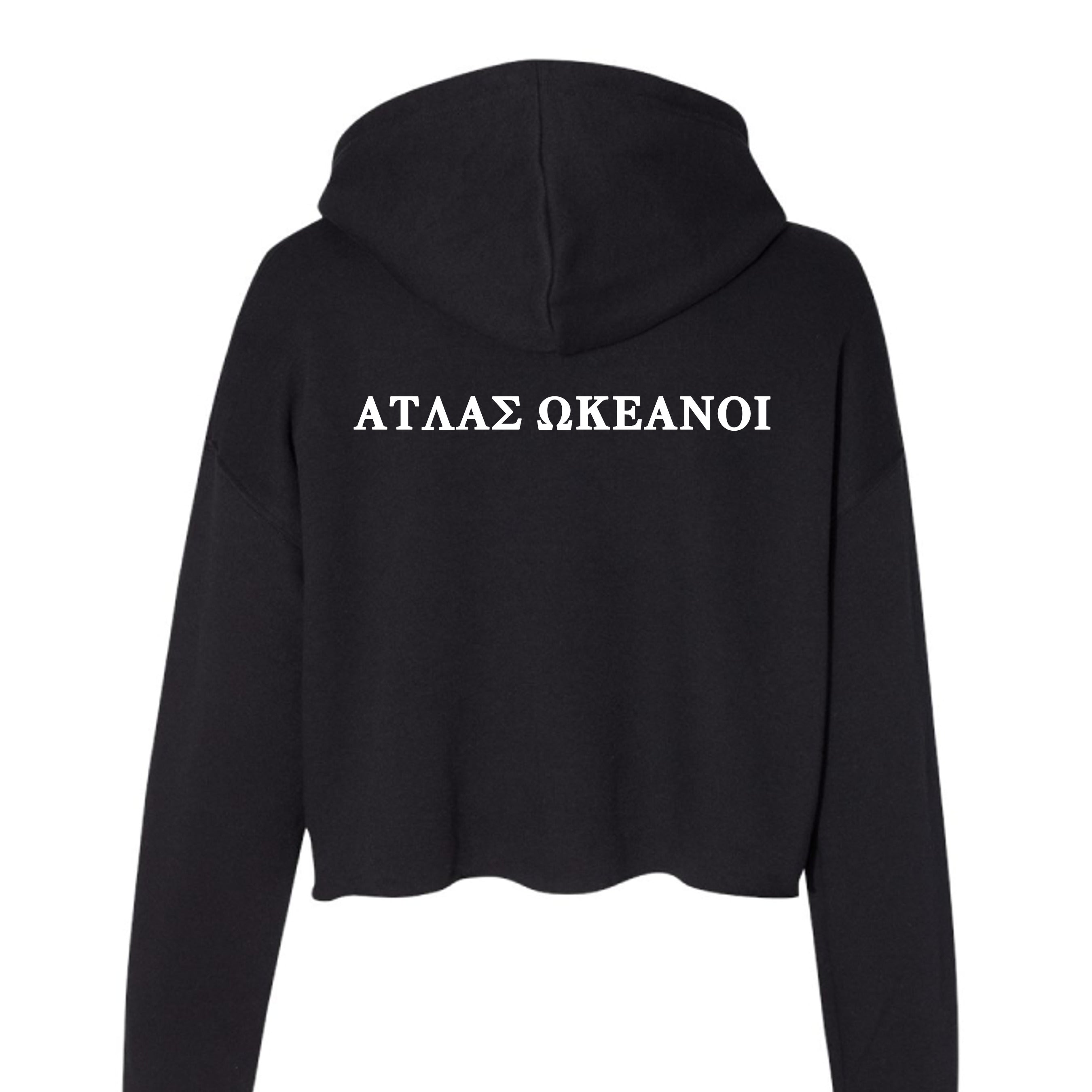 Atlas Oceans Half Chill Origin Hoodie · Midnight Black · Back