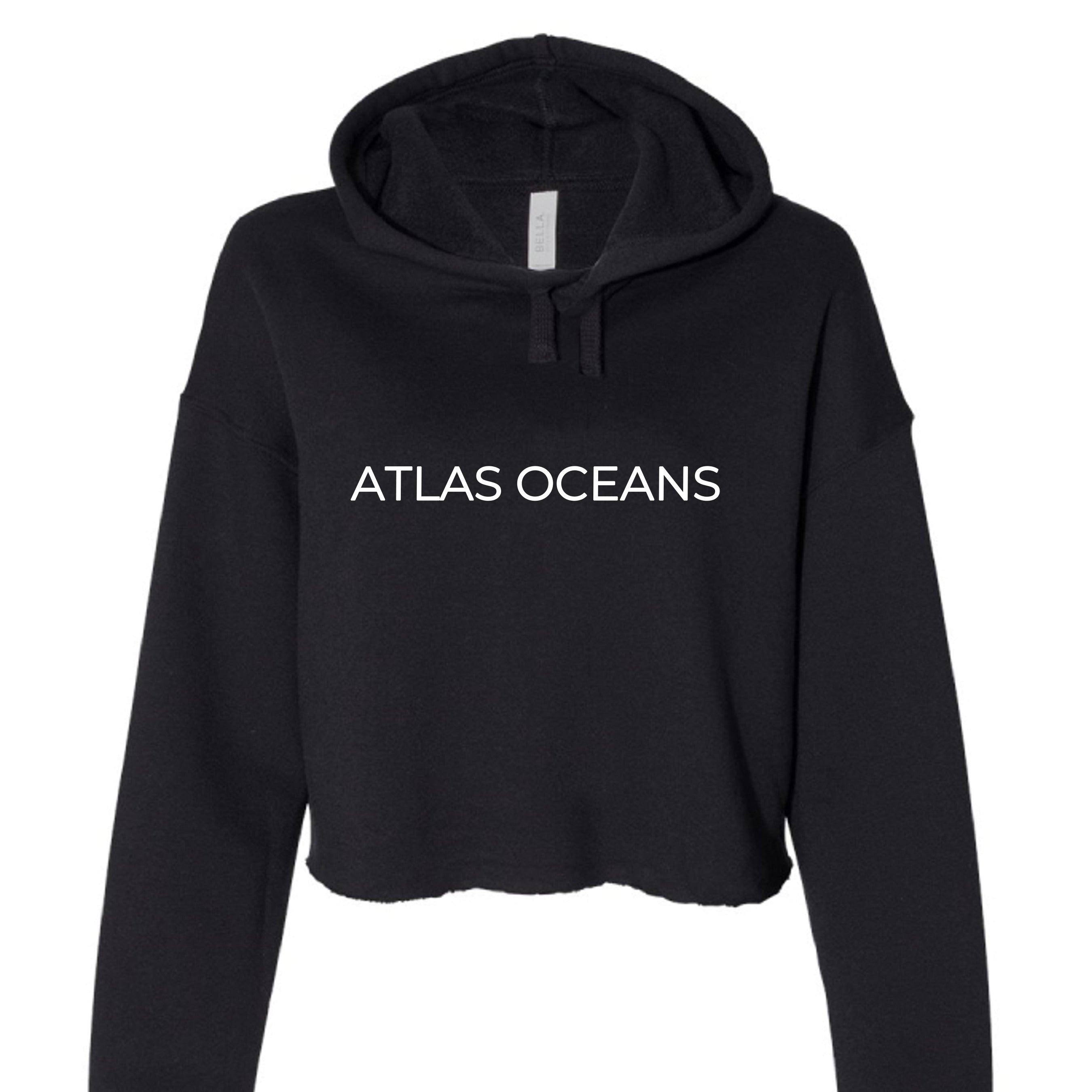 Atlas Oceans Half Chill Origin Hoodie · Midnight Black · Front