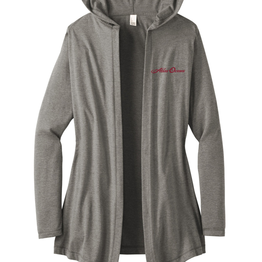 Atlas Oceans Star Cardigan · Seal Grey · Front