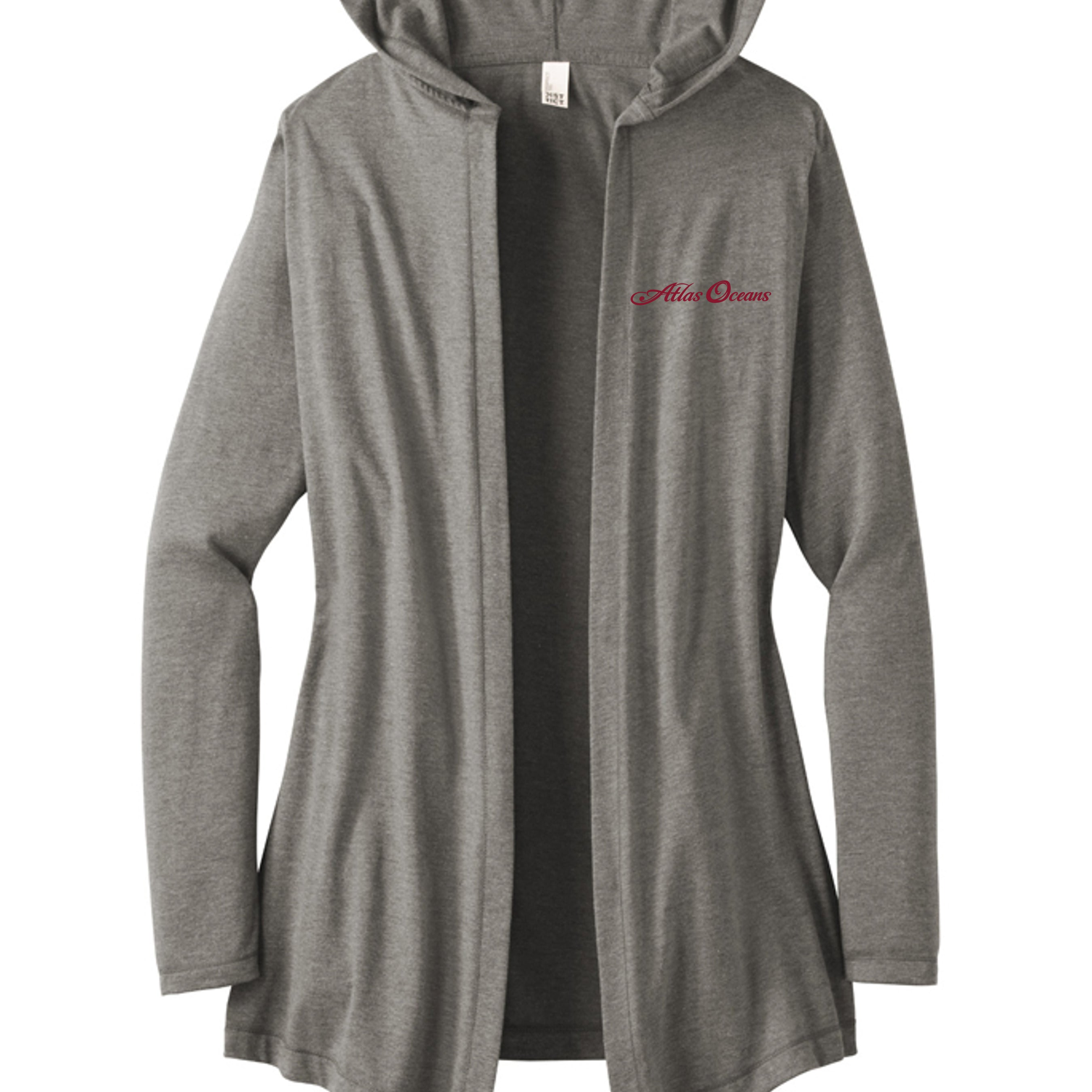 Atlas Oceans Star Cardigan · Seal Grey · Front