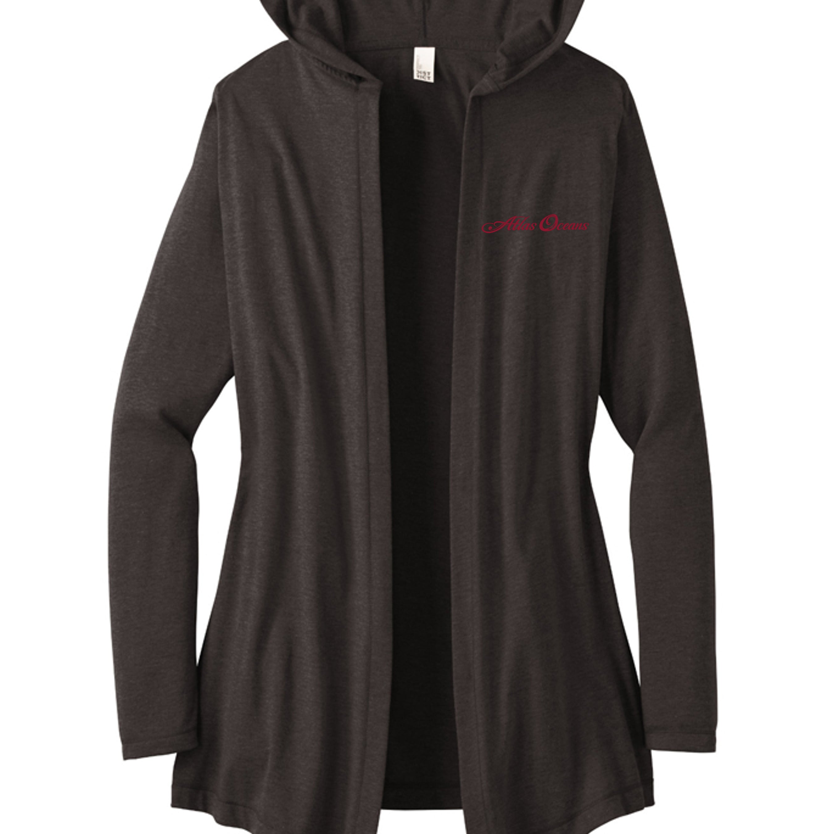 Atlas Oceans Star Cardigan · Midnight Black · Front