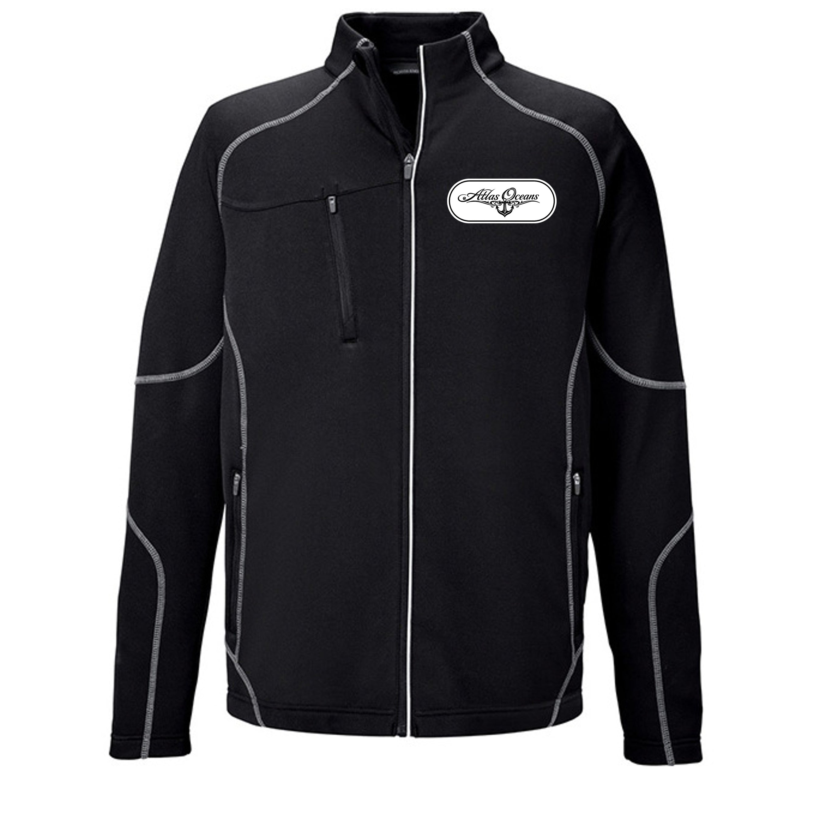 Atlas Oceans Cinema Fleece · Midnight Black · Front