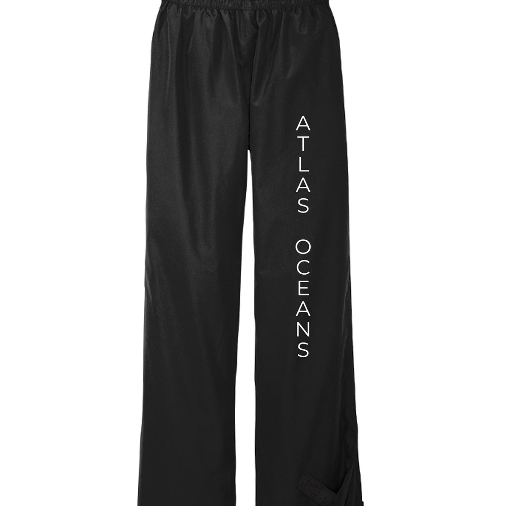 Atlas Oceans Yacht Spray Pants · Midnight Black · Front