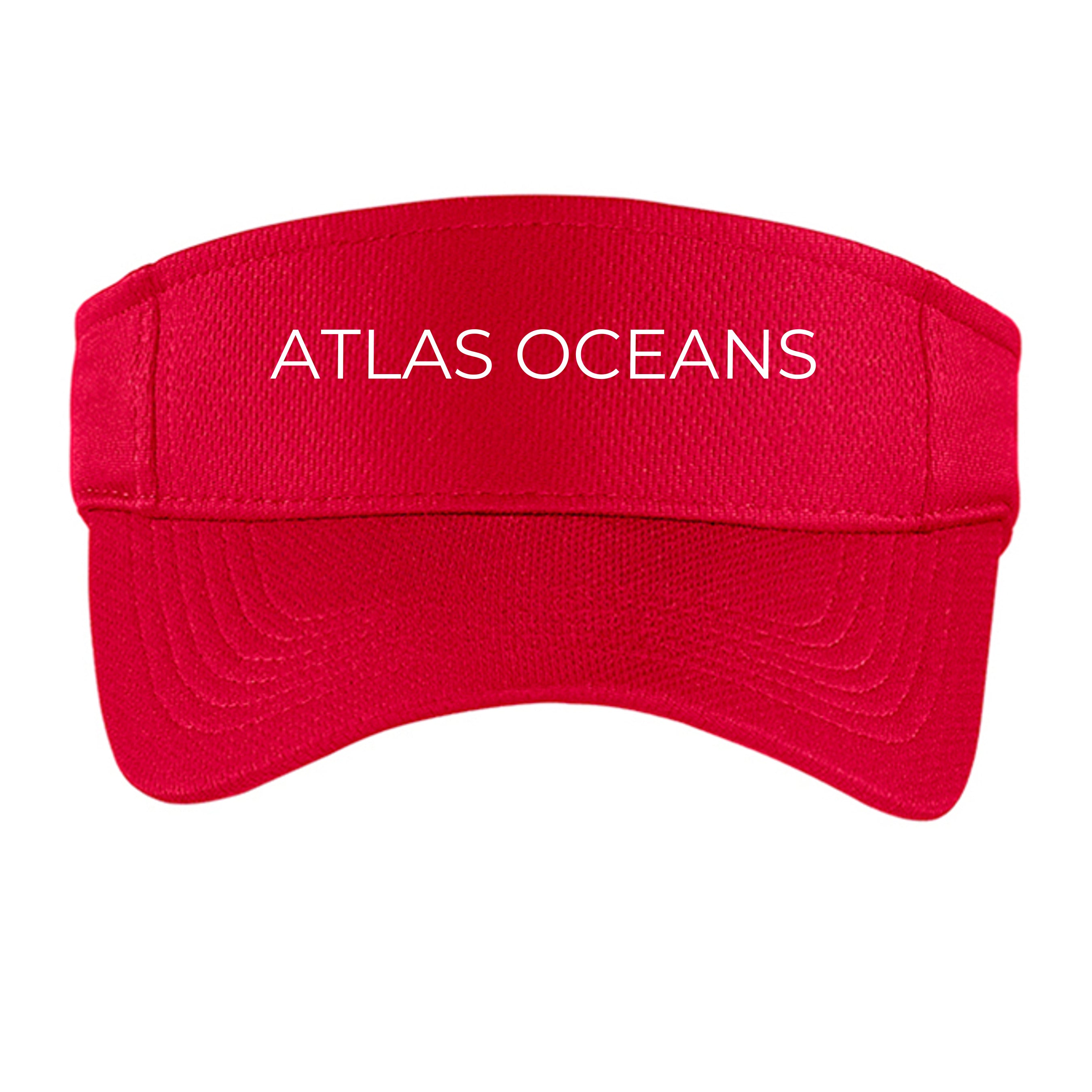 Atlas Oceans Volley Deck Visor · Reef Red · Front