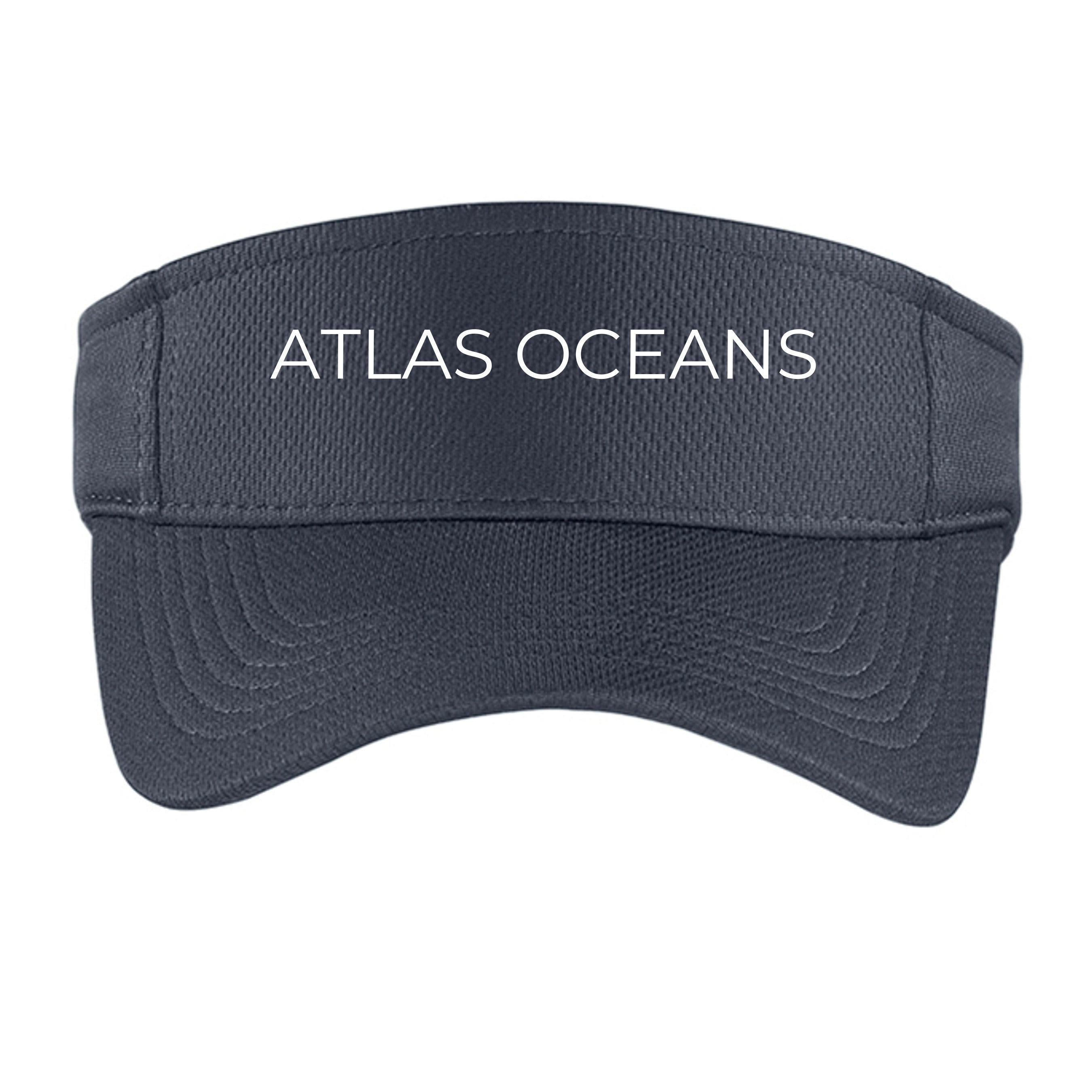 Atlas Oceans Volley Deck Visor · Gunmetal Bay · Front