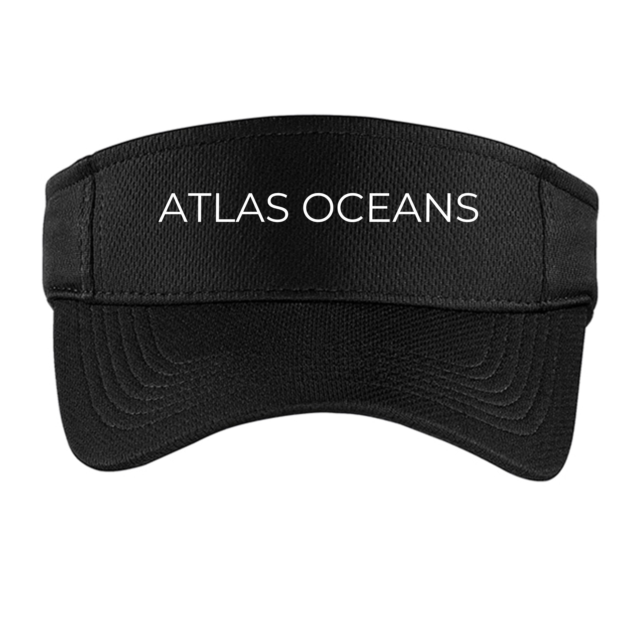 Atlas Oceans Volley Deck Visor · Midnight Black · Front