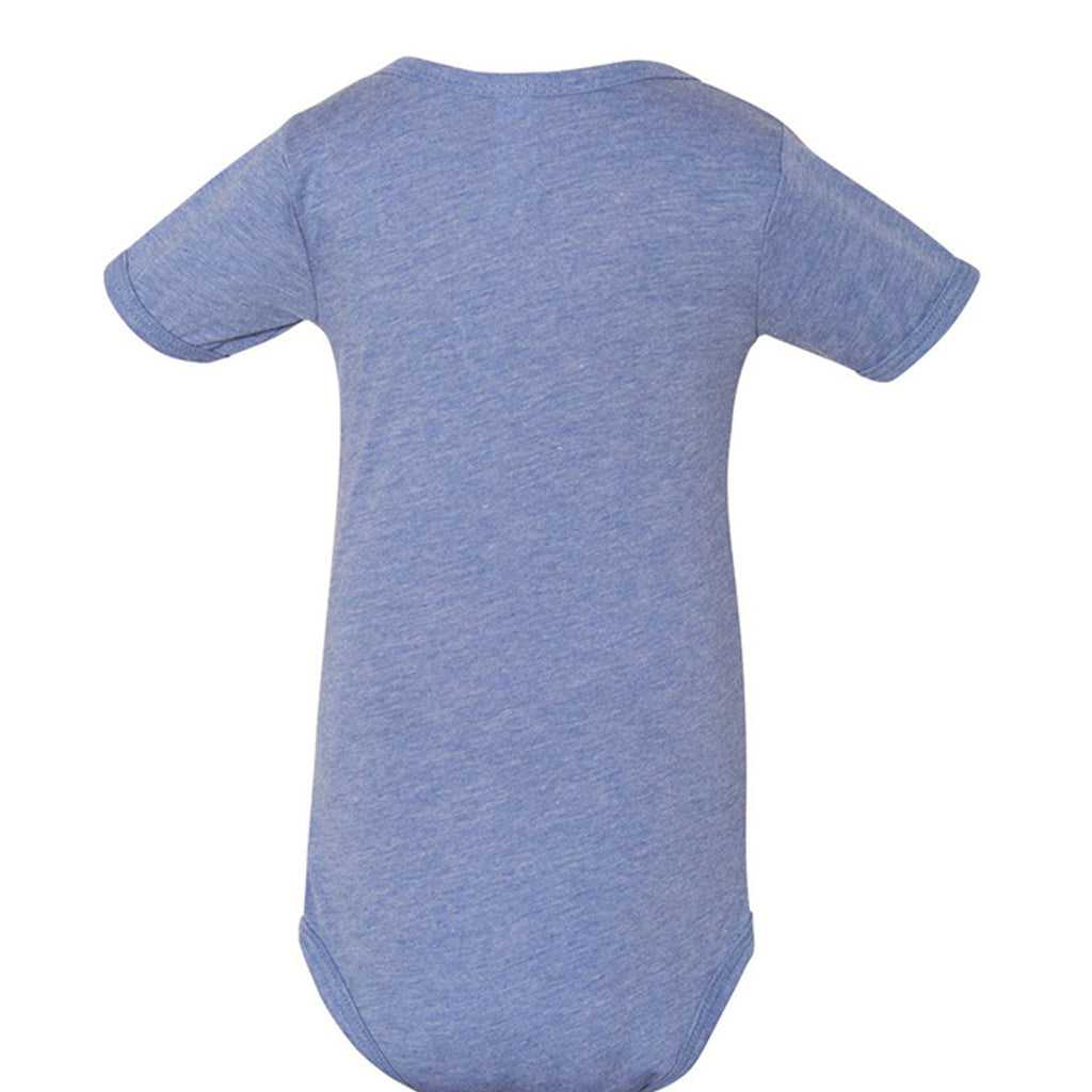 Atlas Oceans First Baby One-Piece · Ocean Blue · Back