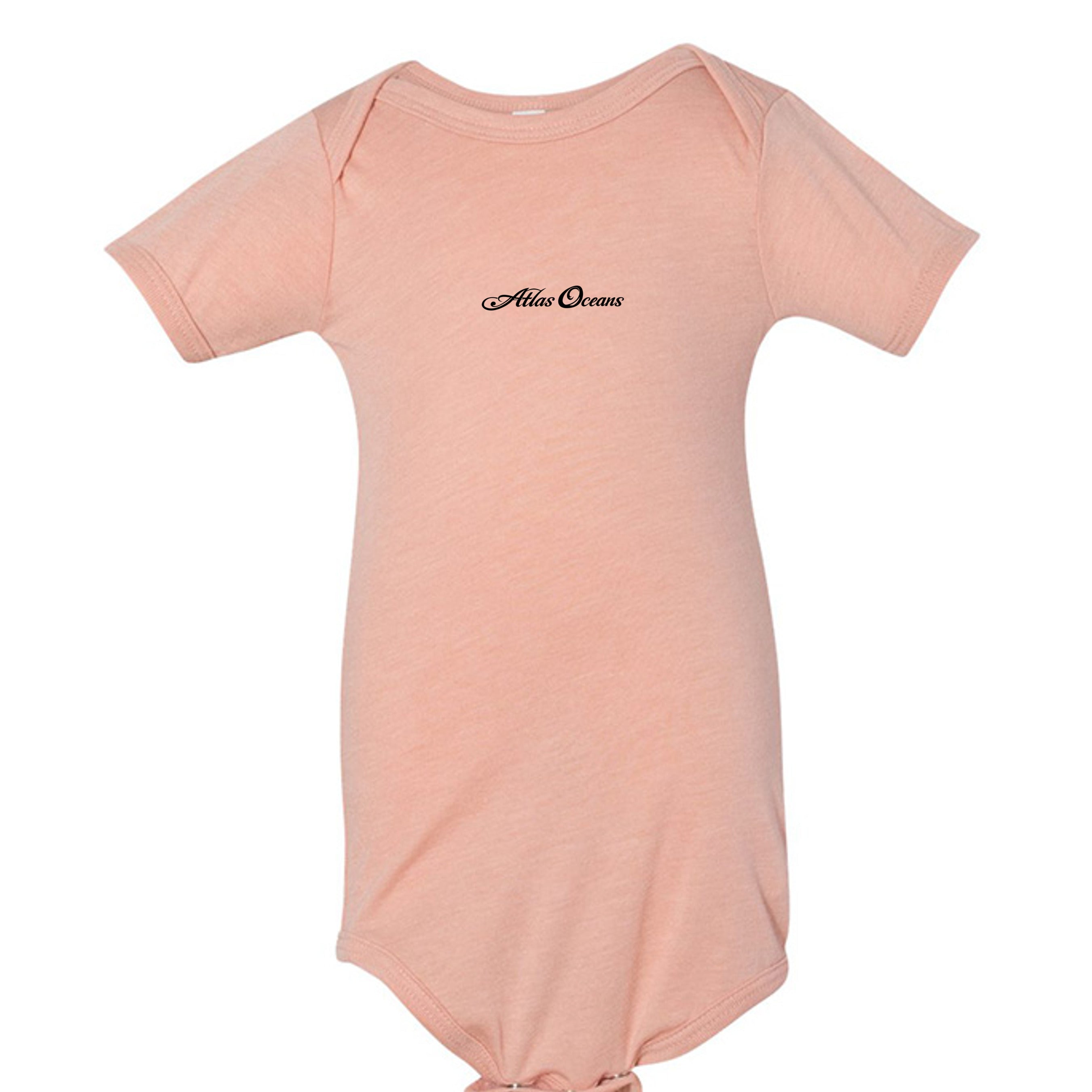 Atlas Oceans First Baby One-Piece · Golden Hour · Front