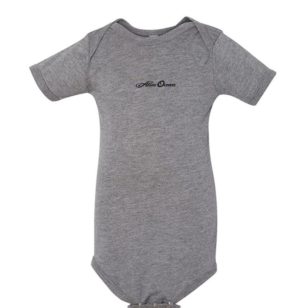 Atlas Oceans First Baby One-Piece · Storm Coast · Front