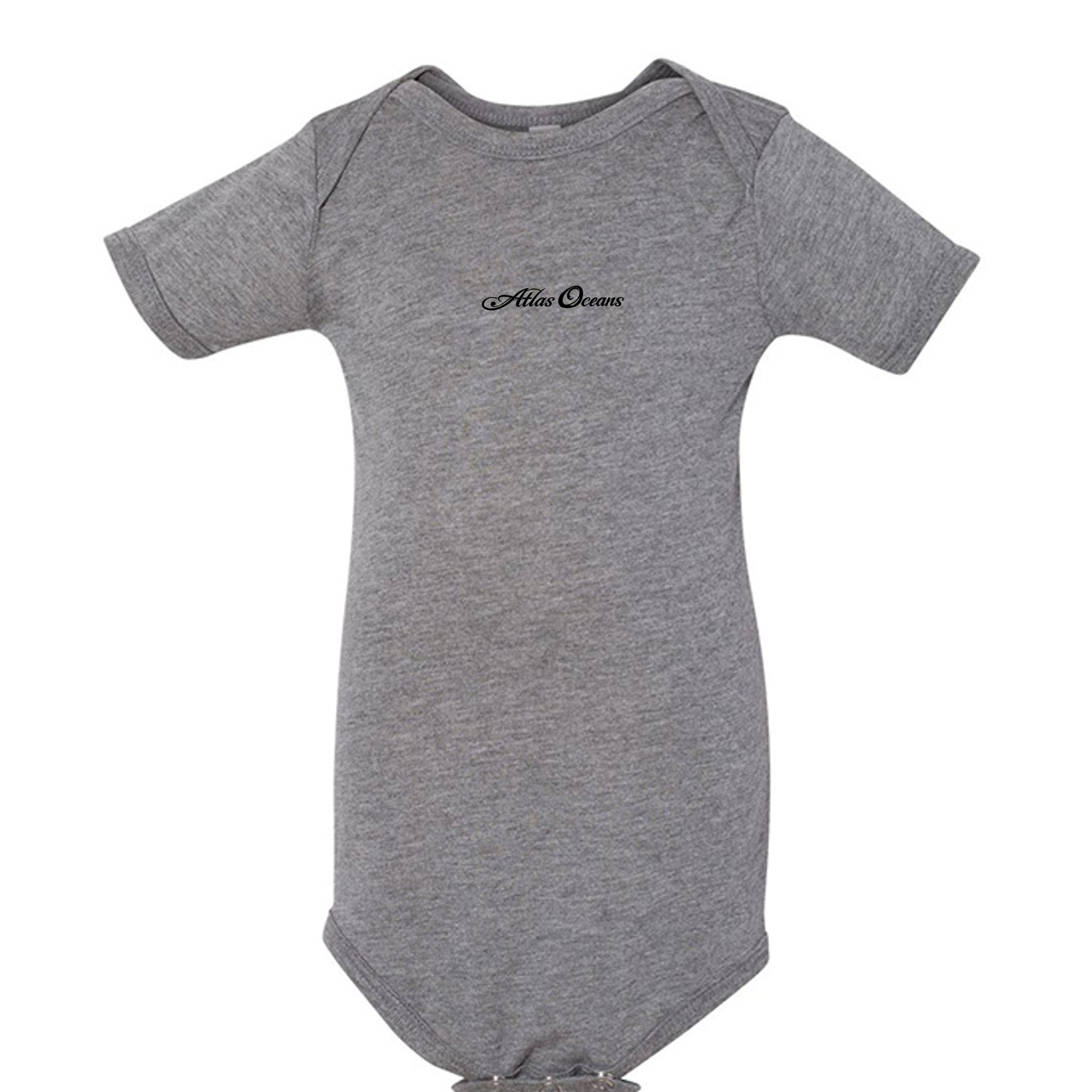 Atlas Oceans First Baby One-Piece · Storm Coast · Front