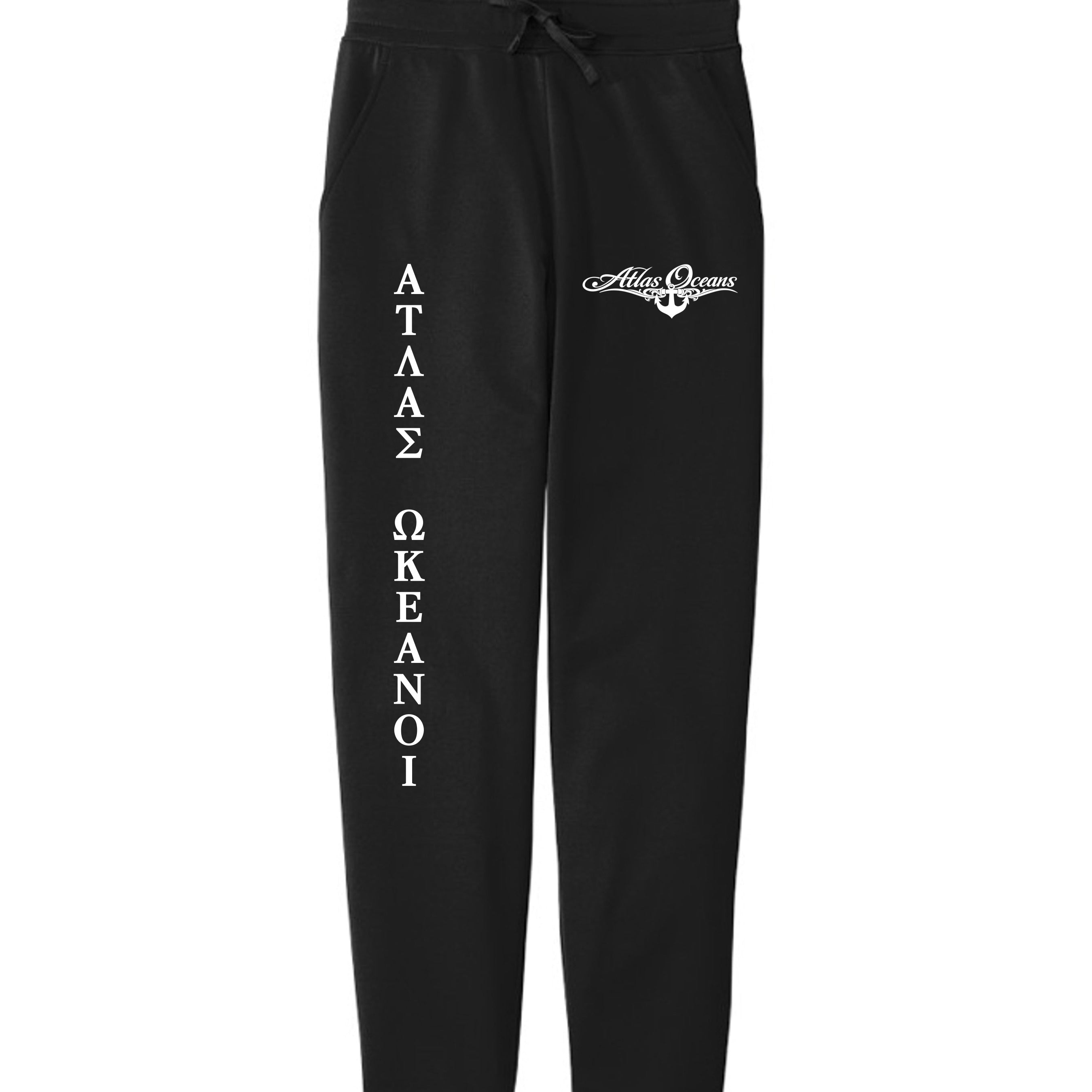 Atlas Oceans Soft Top Jogger · Midnight Black · Front