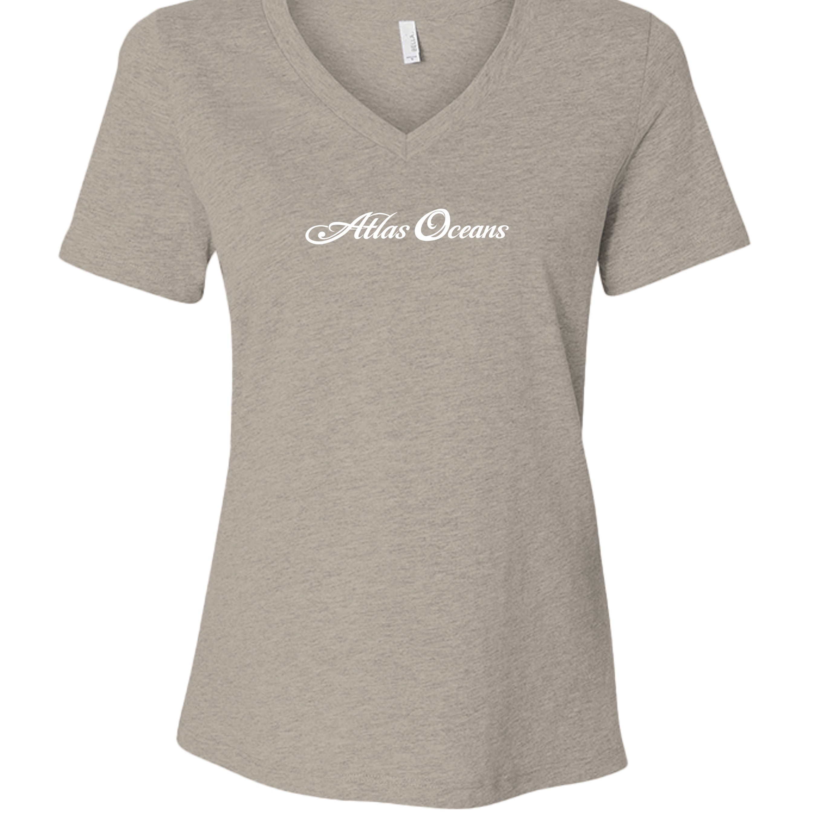 Atlas Oceans Brie V Tee · Tide Mist · Front