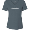 Atlas Oceans Brie V Tee · Gunmetal Bay · Front