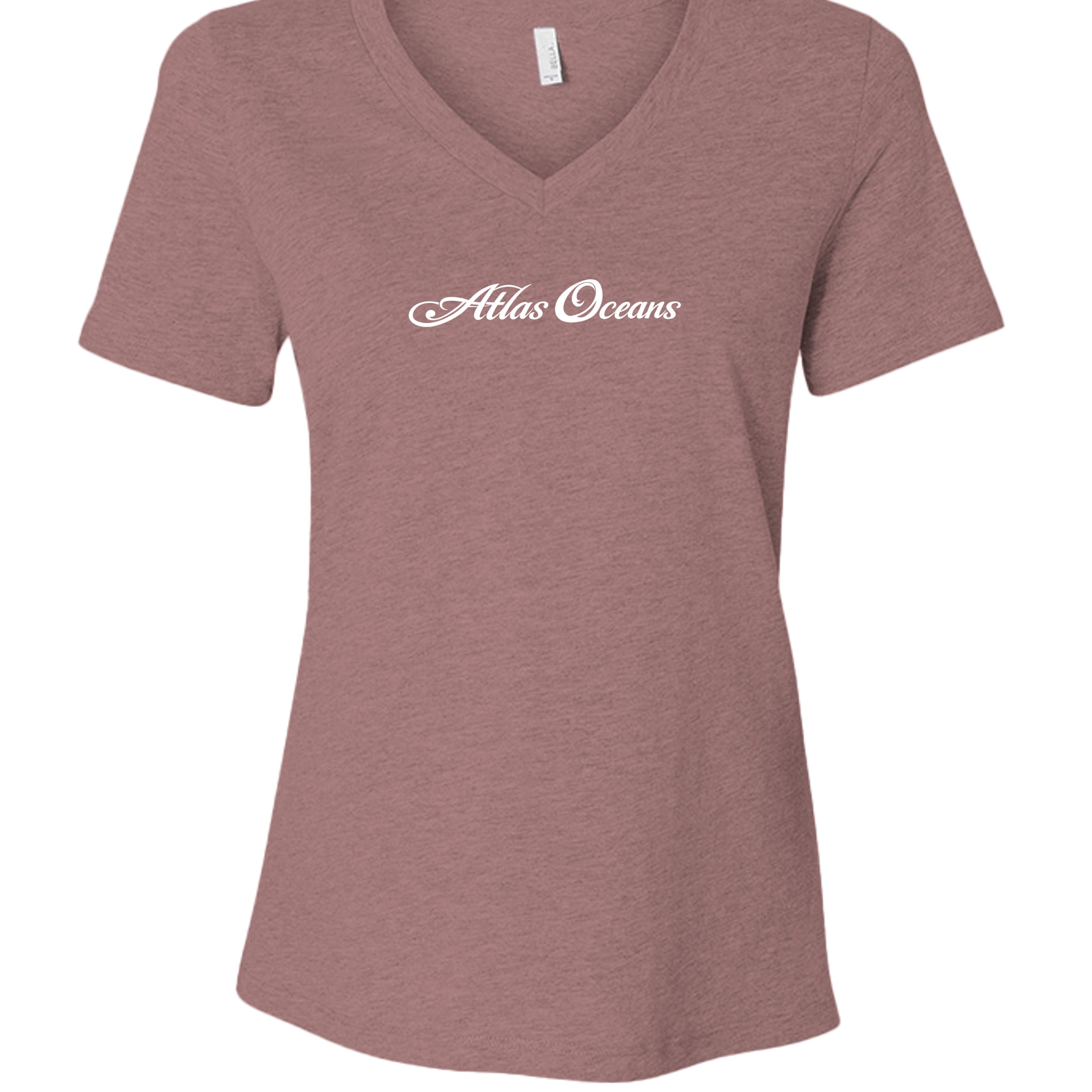 Atlas Oceans Brie V Tee · Blush Tide · Front