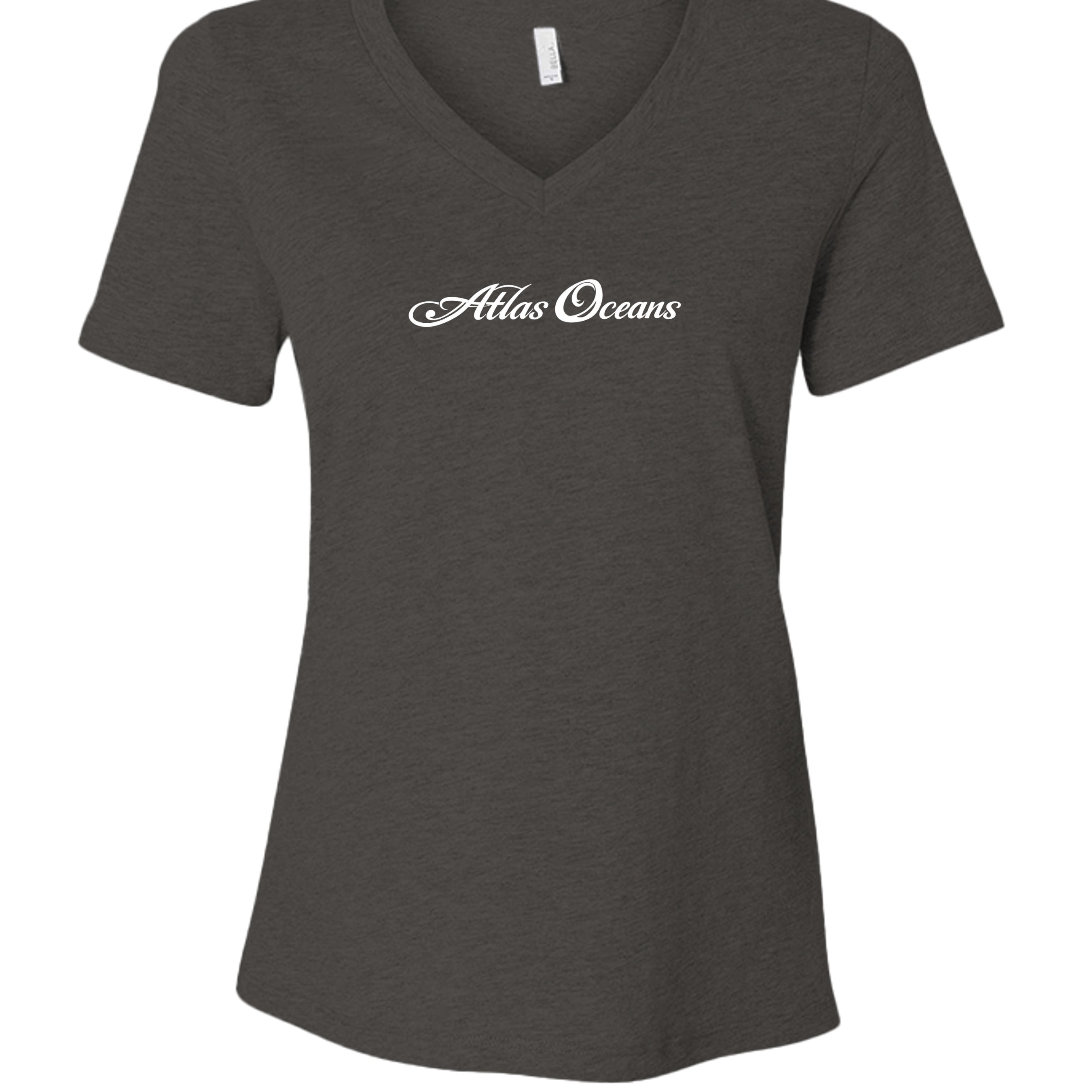Atlas Oceans Brie V Tee · Black Wind · Front