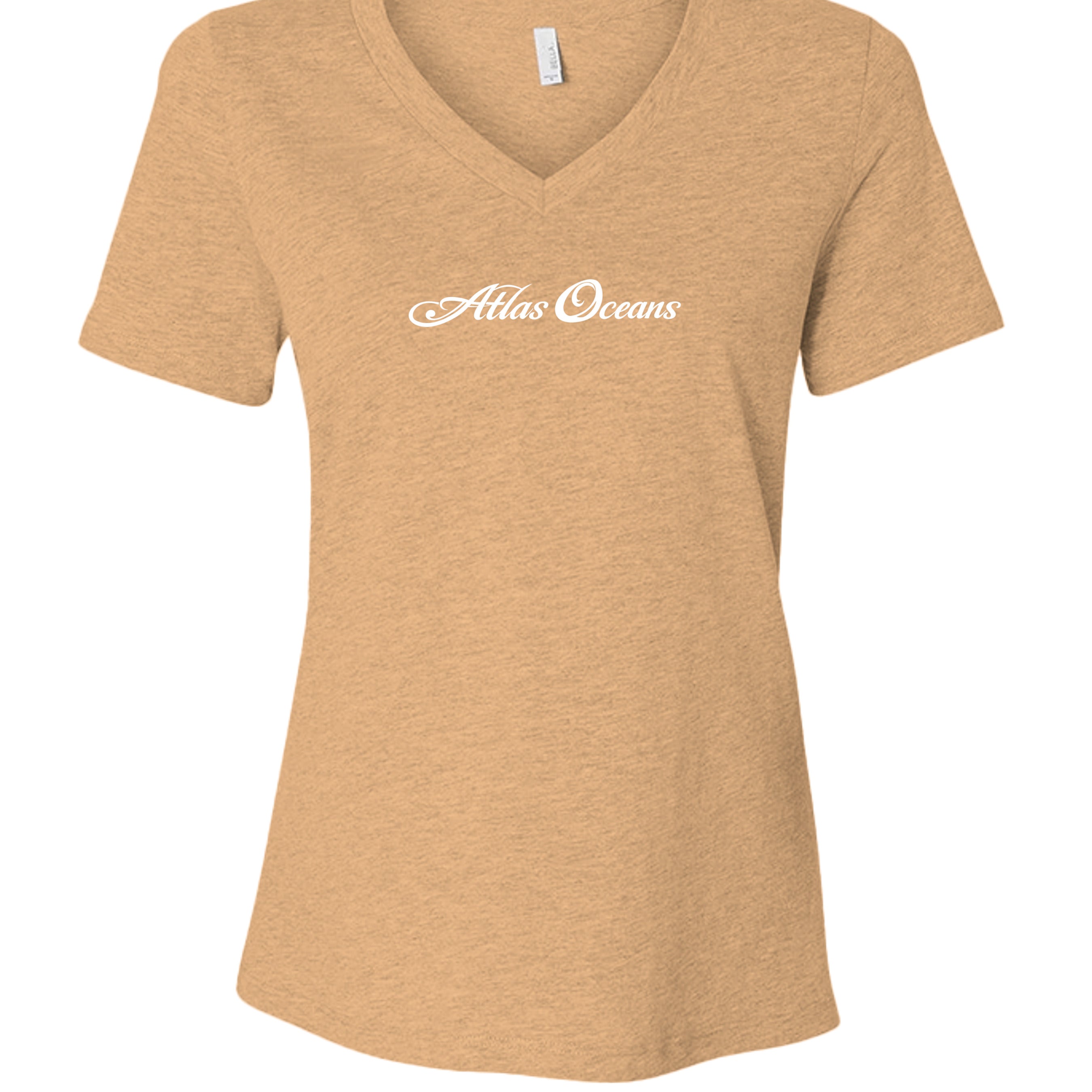 Atlas Oceans Brie V Tee · Golden Hour · Front