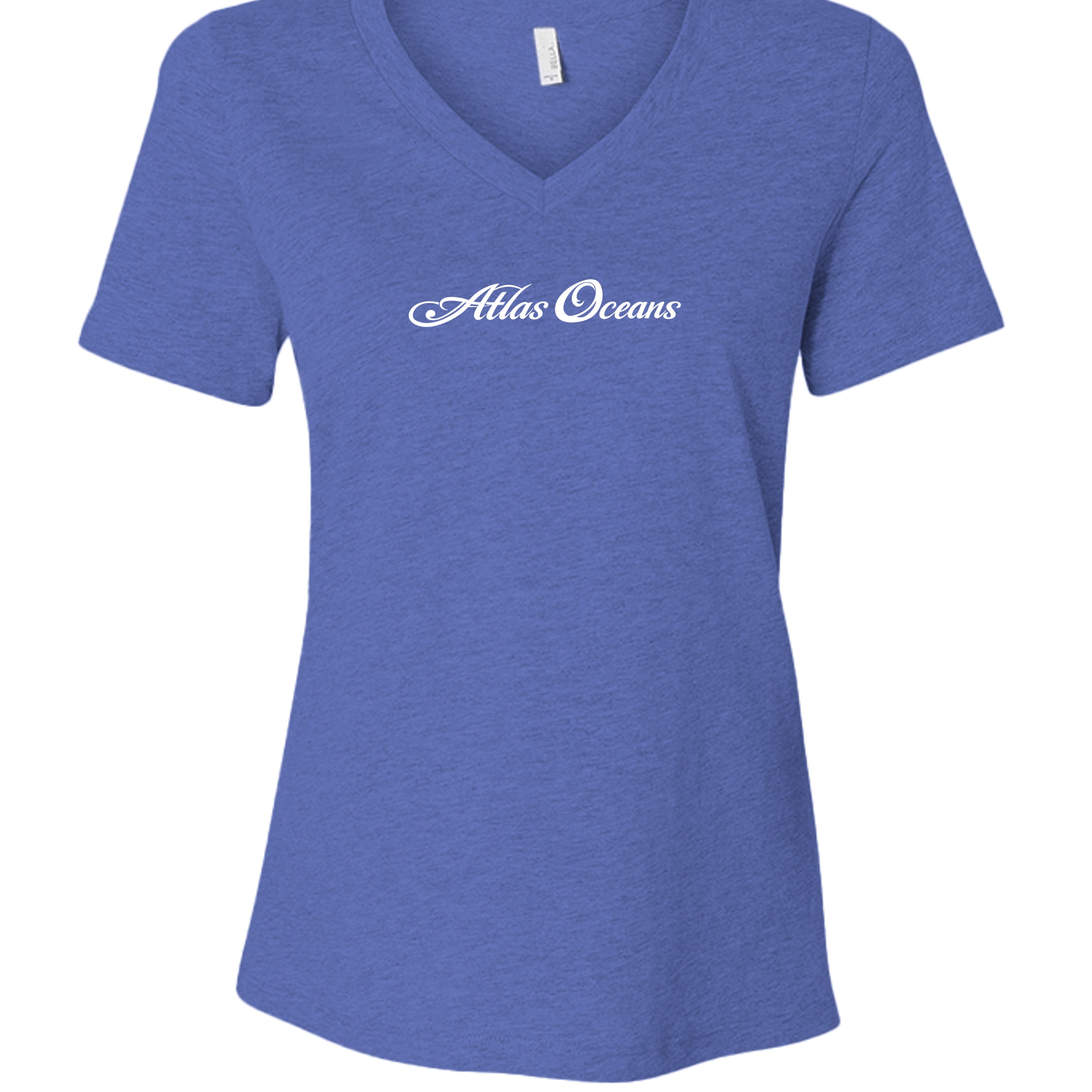 Atlas Oceans Brie V Tee · Royal Tide · Front