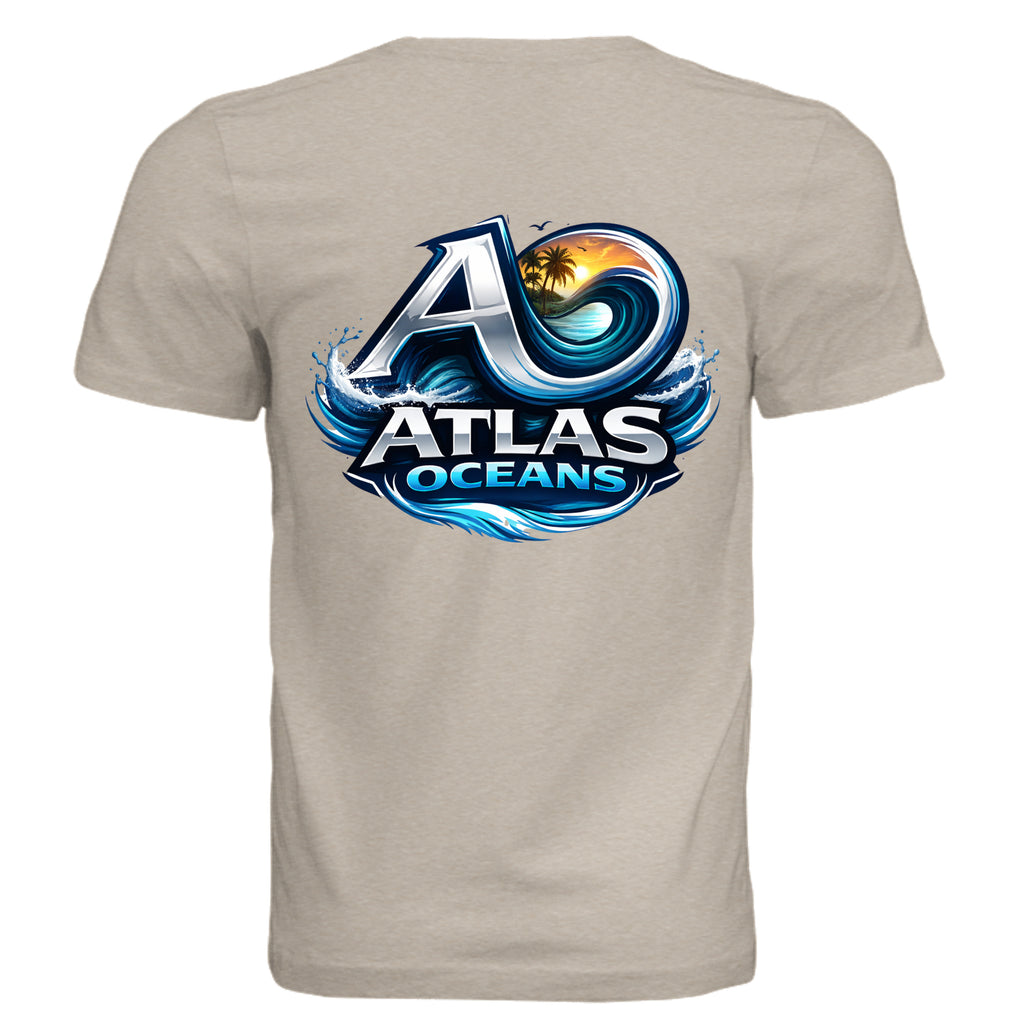Atlas Oceans Va Ca Wave Tee · Sand Dune · Back