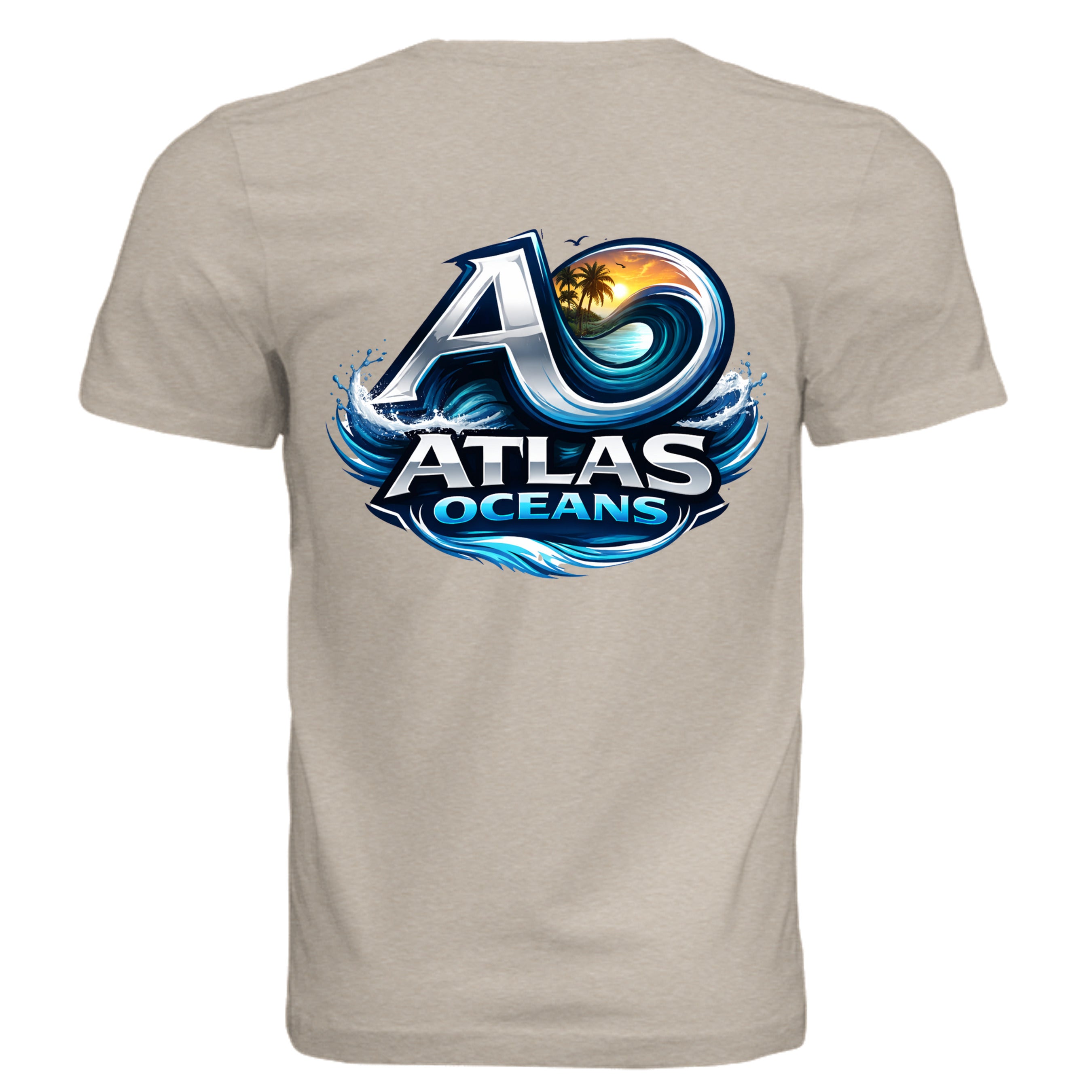 Atlas Oceans Va Ca Wave Tee · Sand Dune · Back