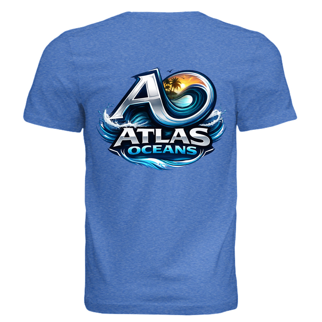 Atlas Oceans Va Ca Wave Tee · Royal Tide · Back