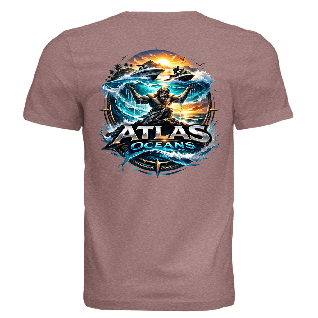 Atlas Oceans On Earth Tee · Blush Tide · Back