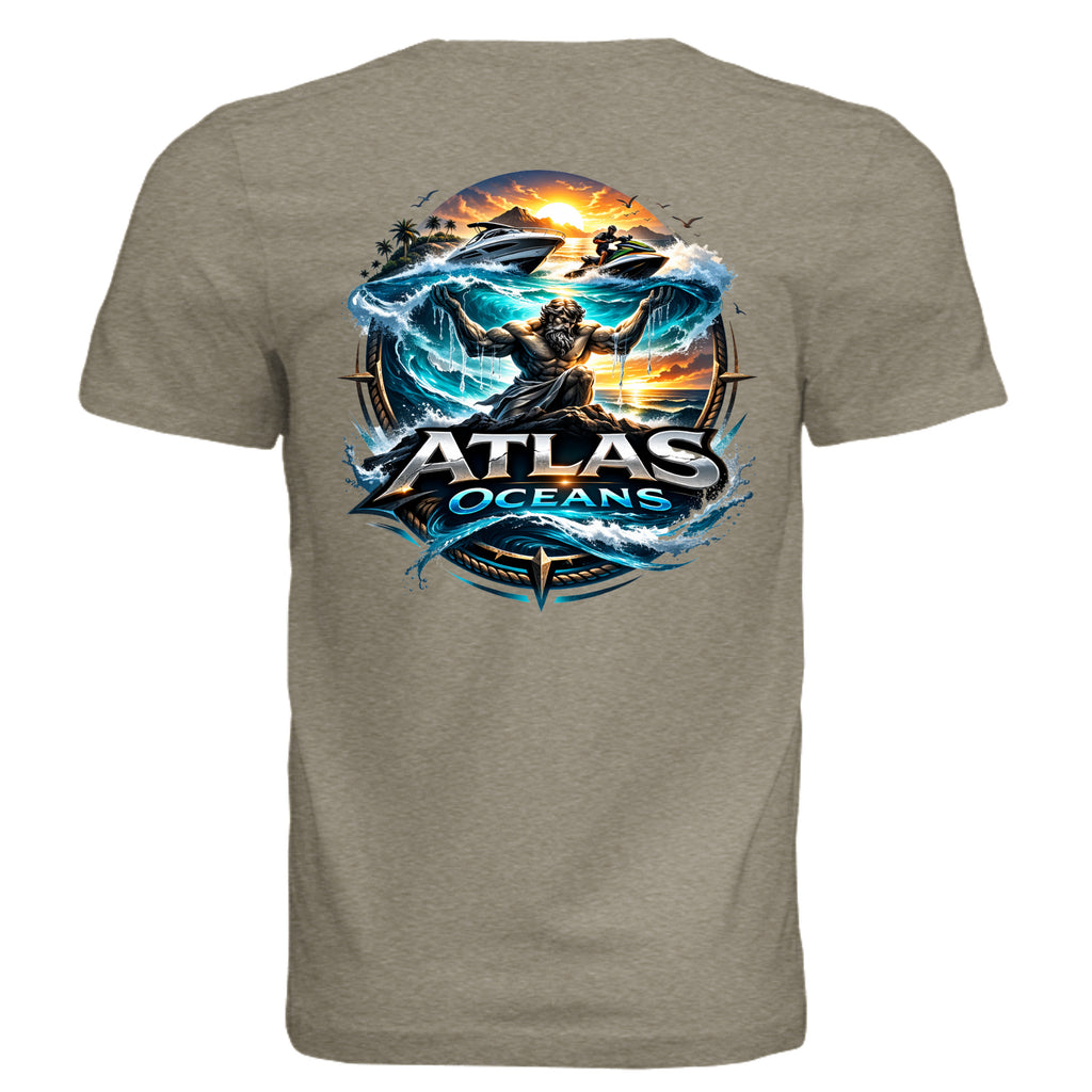 Atlas Oceans On Earth Tee · Sea Grass · Back