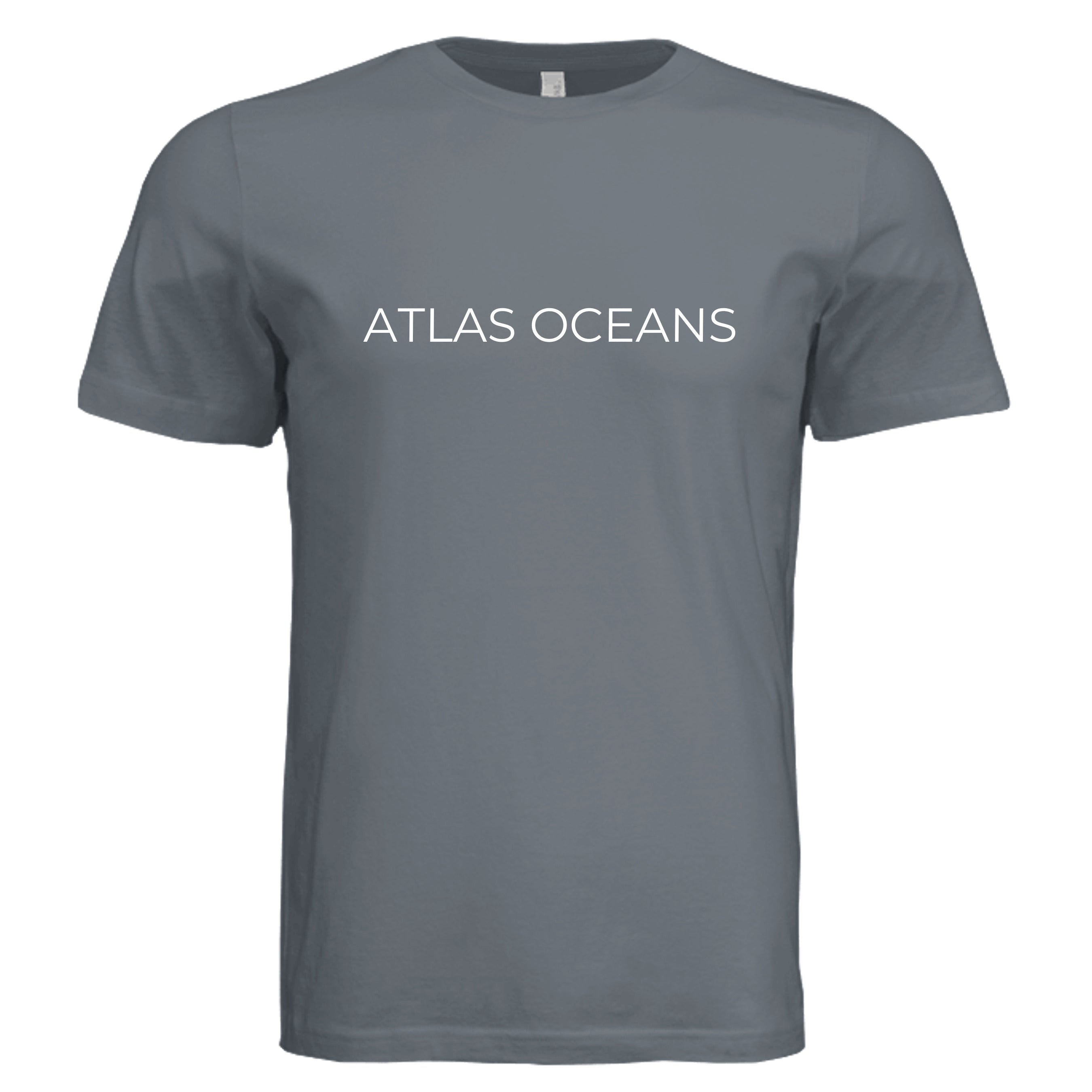 Atlas Oceans On Earth Tee · Gunmetal Bay · Front