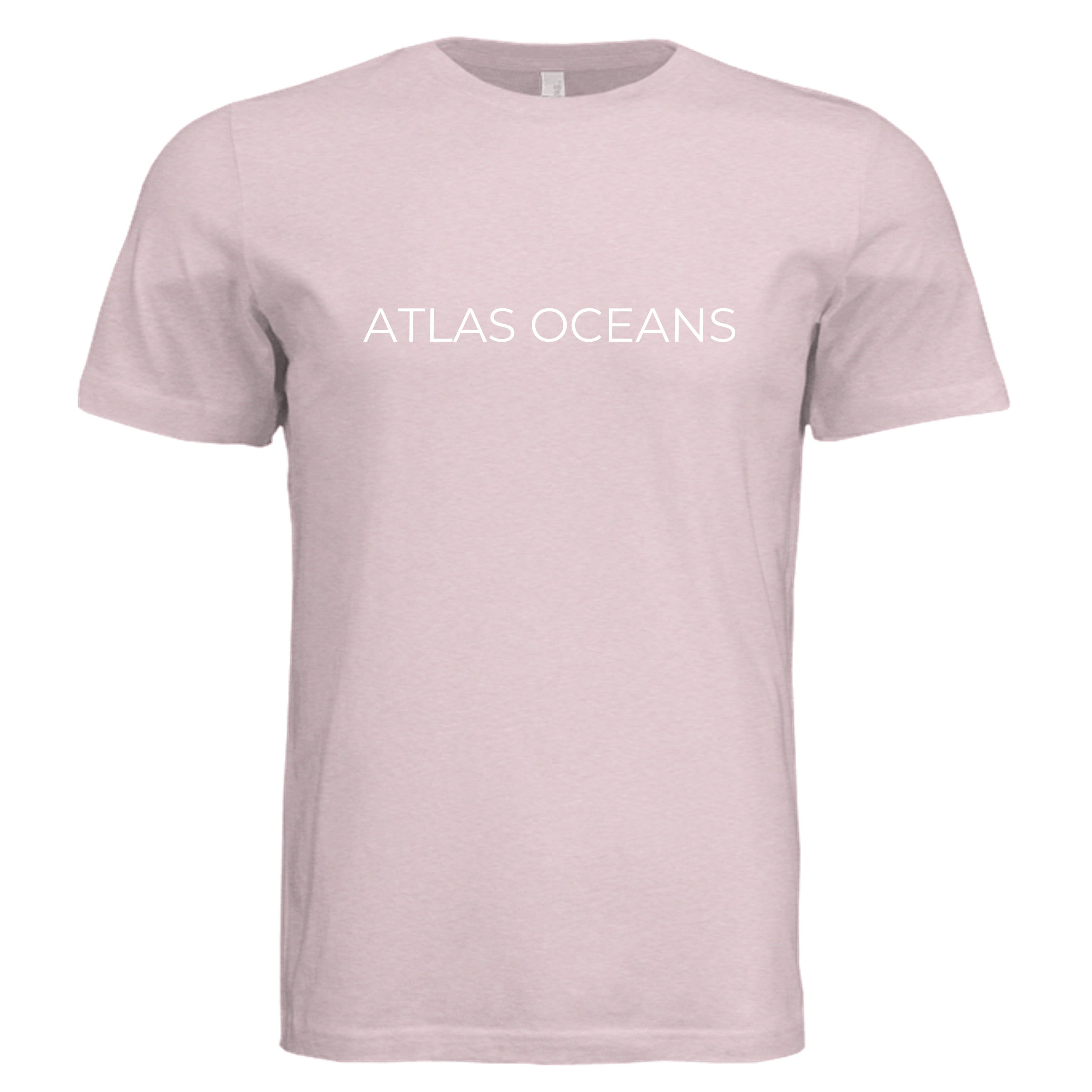 Atlas Oceans On Earth Tee · Coral Blush · Front