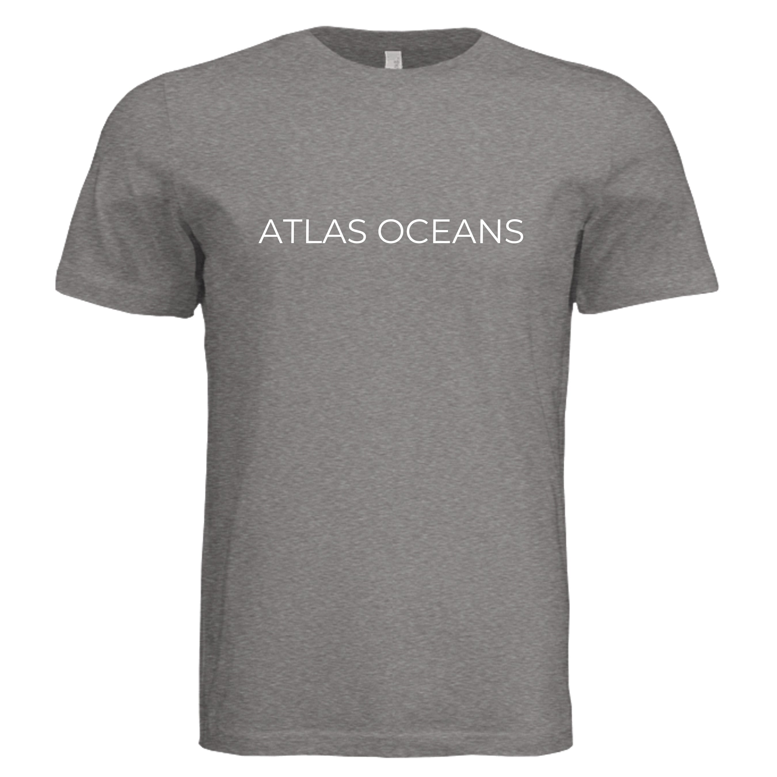 Atlas Oceans On Earth Tee · Dusk Grey · Front