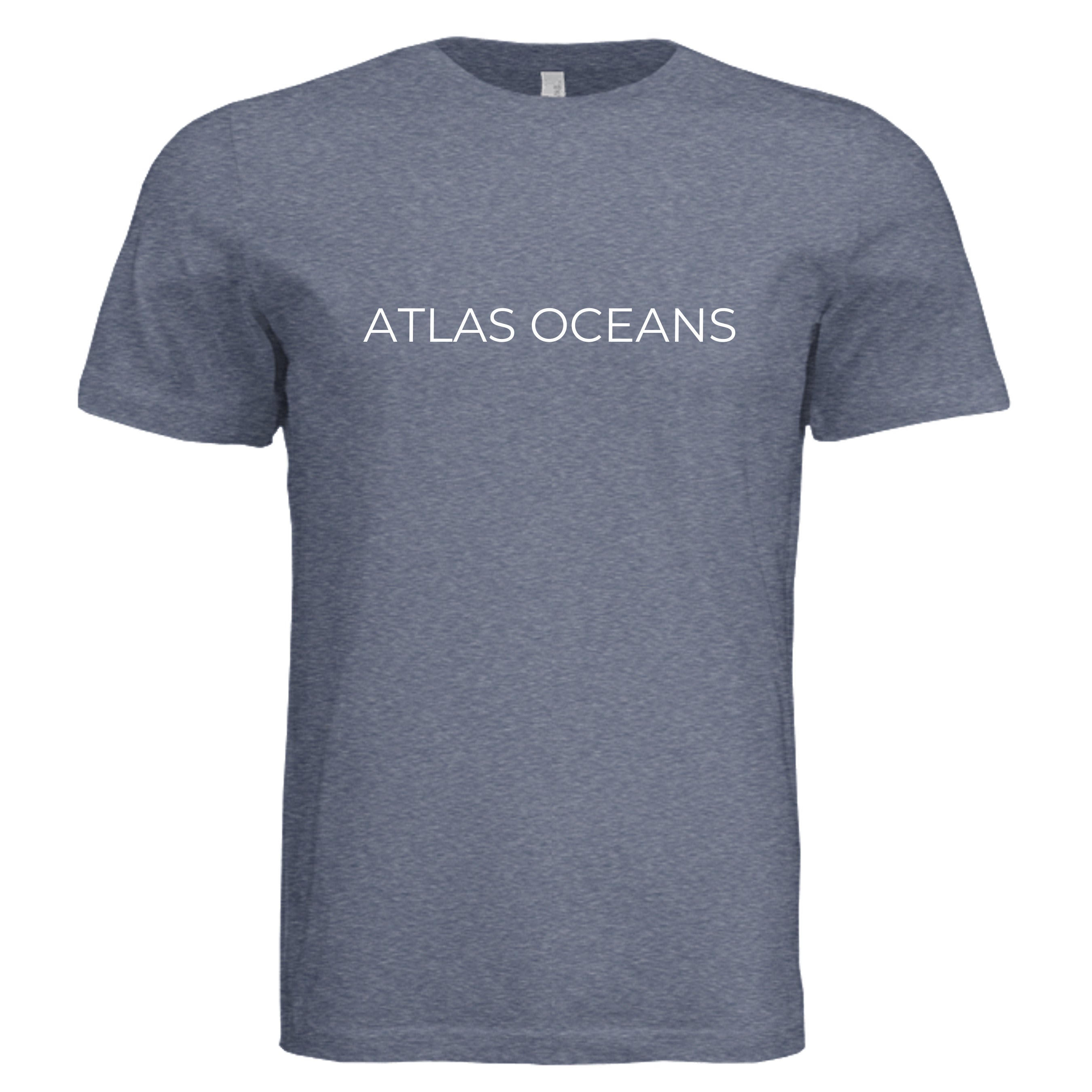Atlas Oceans On Earth Tee · Deep Navy · Front