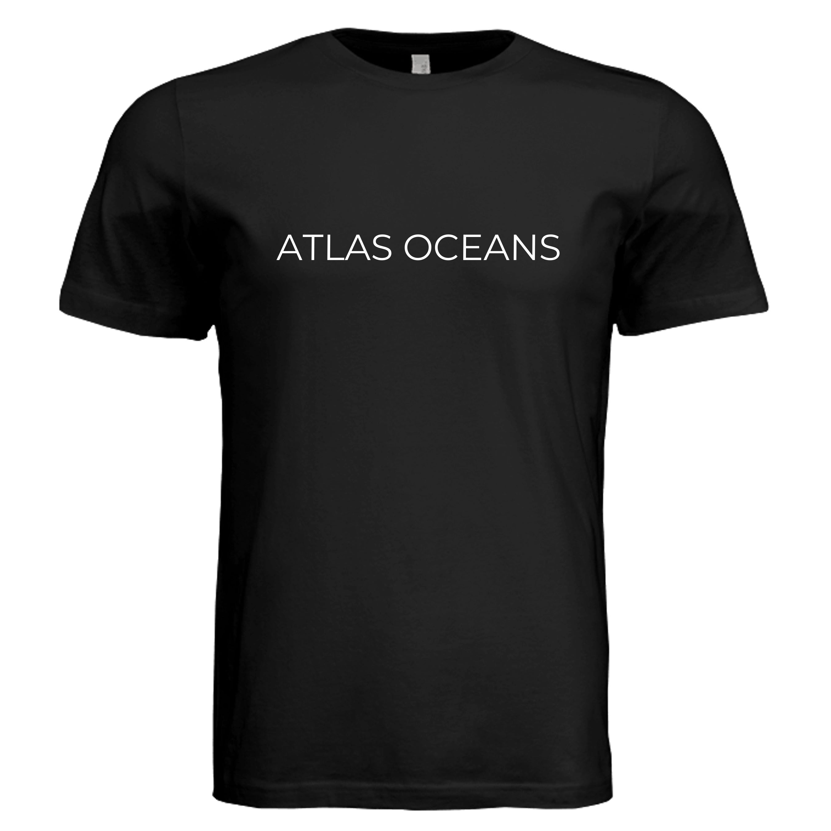 Atlas Oceans On Earth Tee · Midnight Black · Front