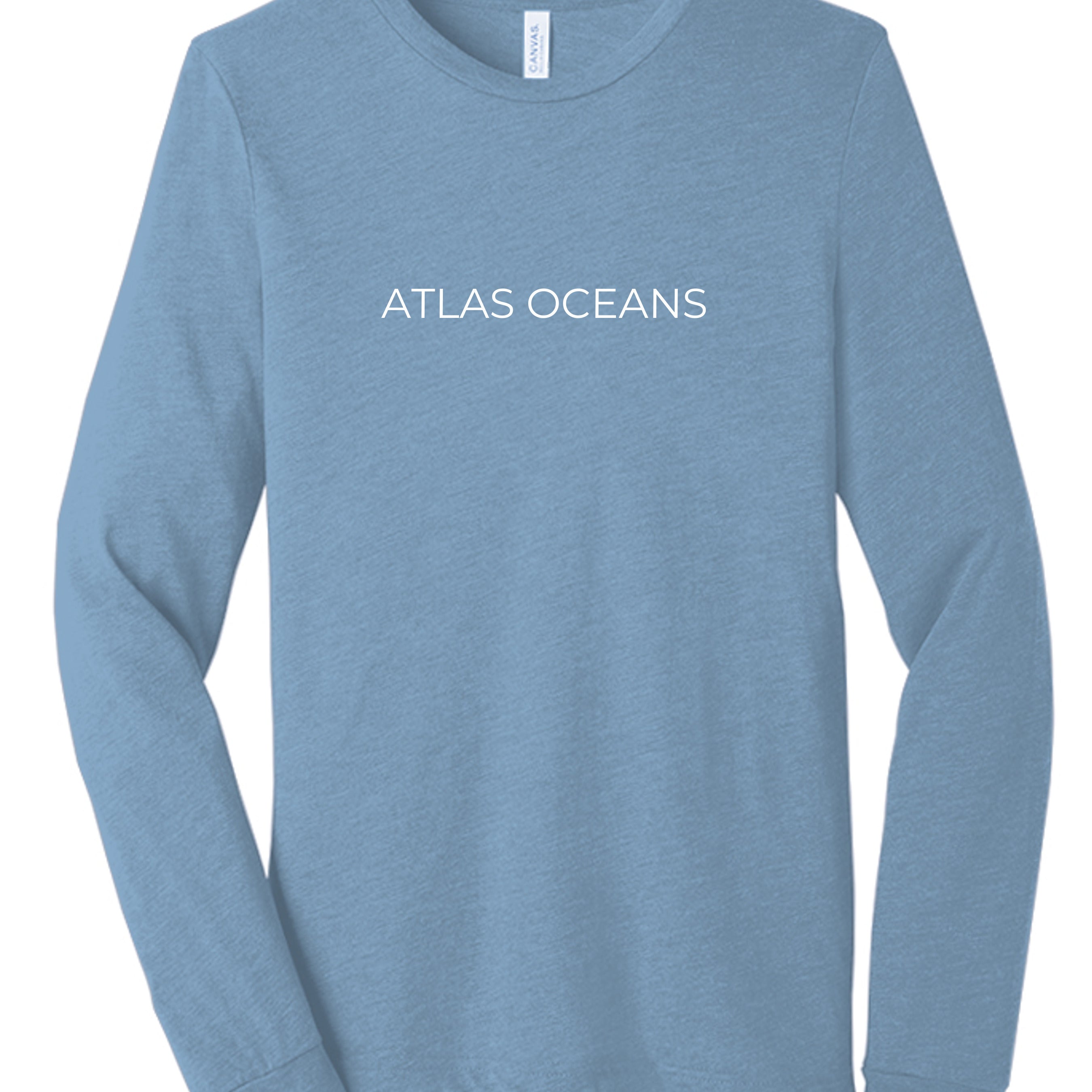 Atlas Oceans Earth Skyline Sleeve · Sea Mist · Front