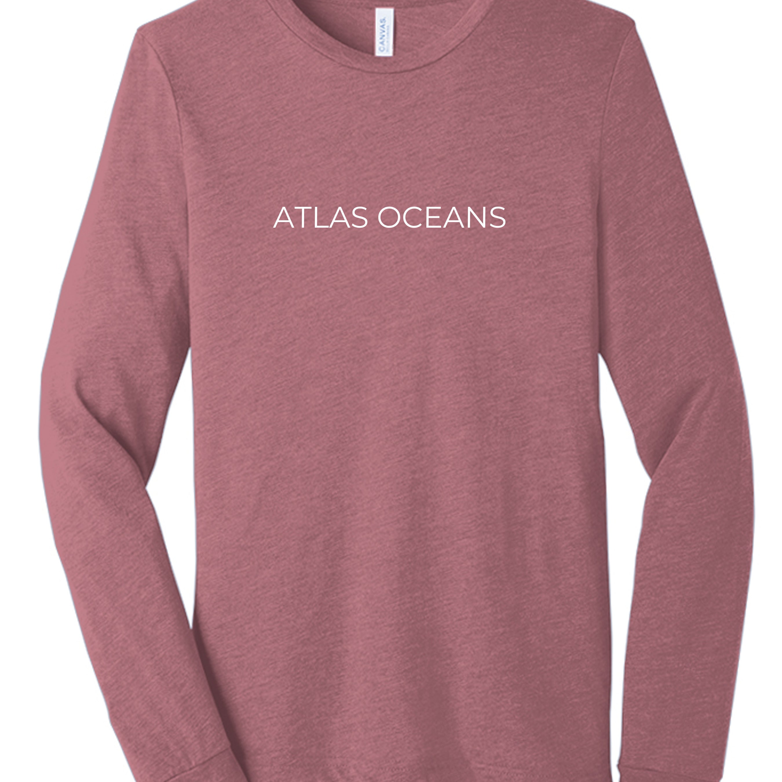 Atlas Oceans Earth Skyline Sleeve · Blush Tide · Front