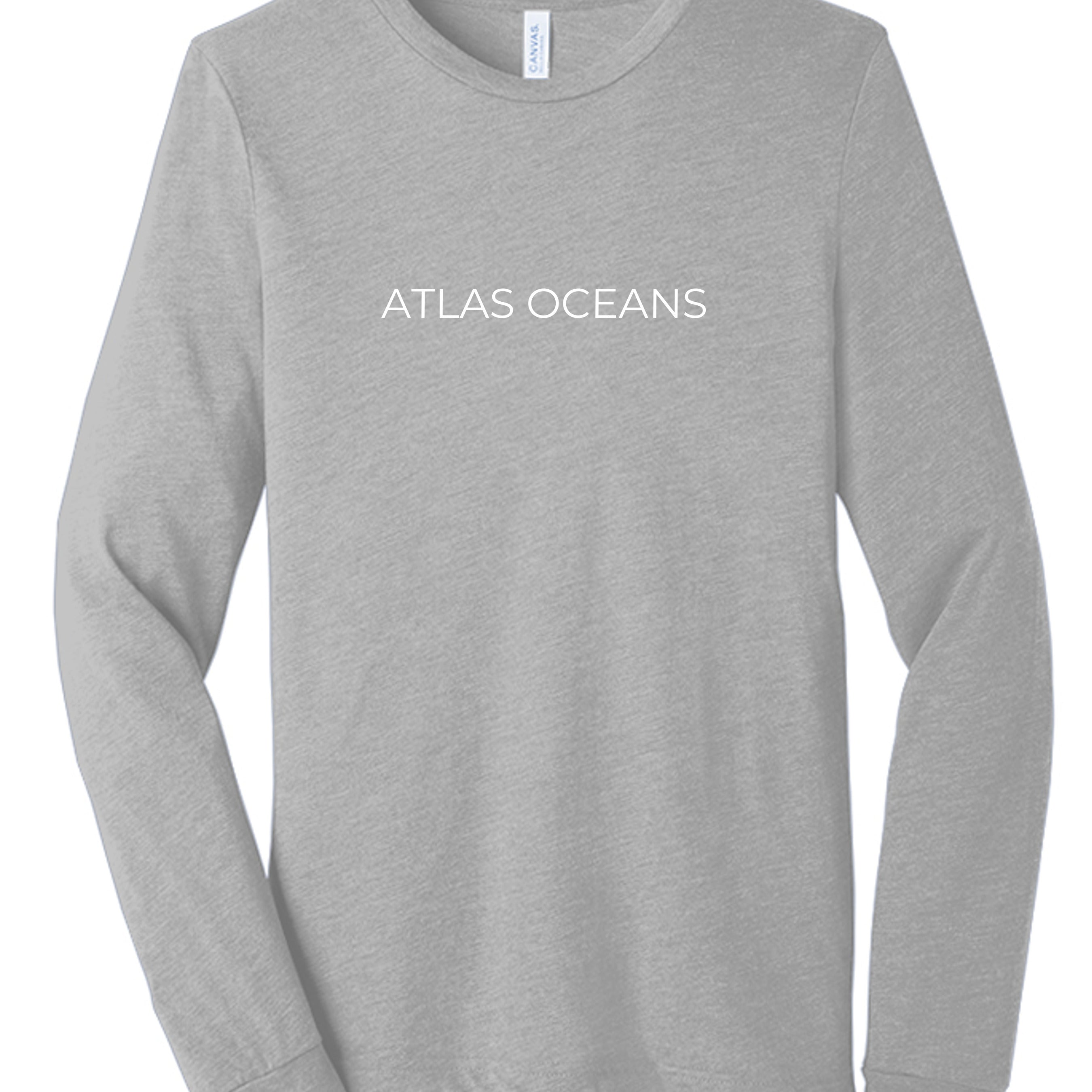 Atlas Oceans Earth Skyline Sleeve · Seal Grey · Front