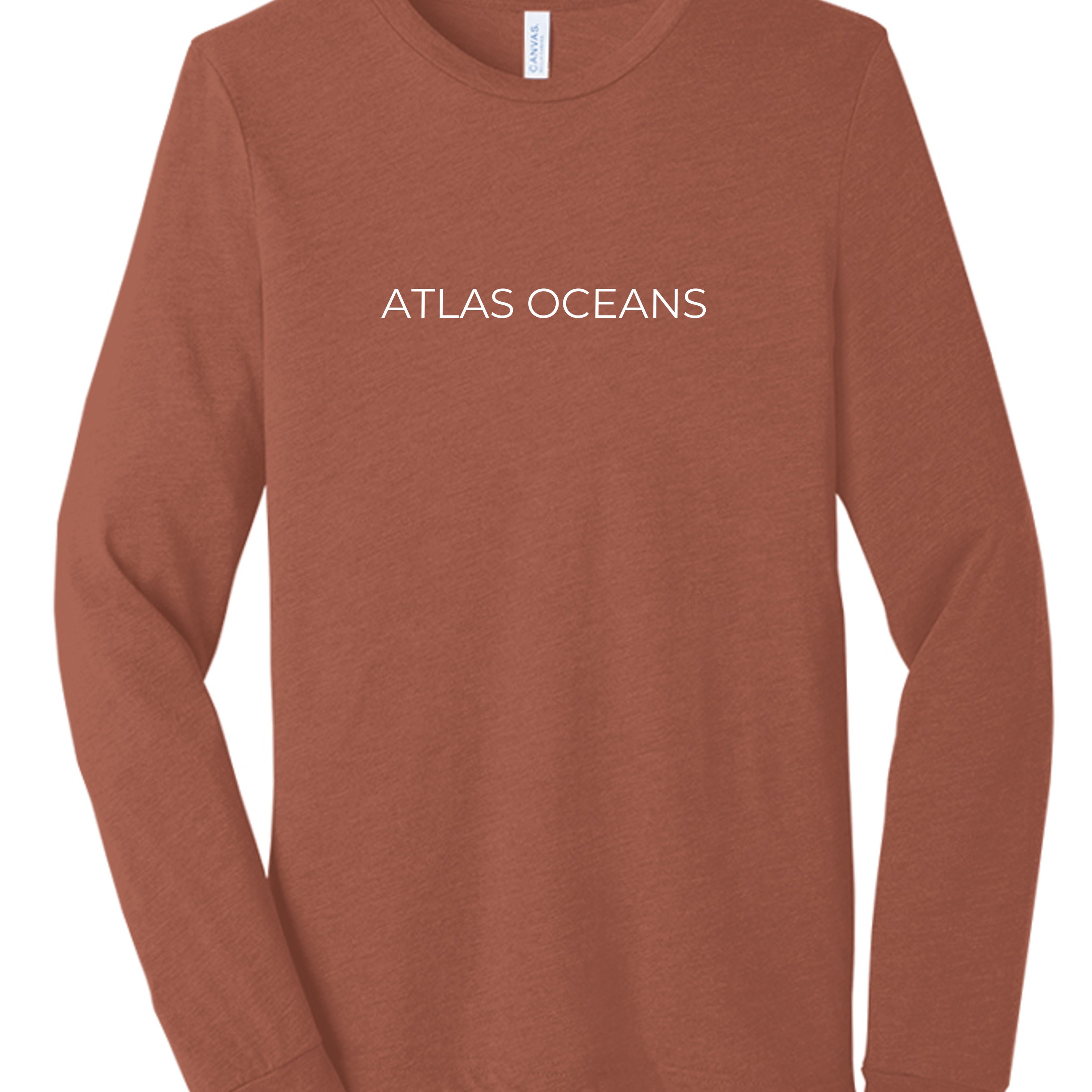 Atlas Oceans Earth Skyline Sleeve · Reef Red · Front