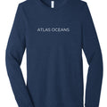 Atlas Oceans Earth Skyline Sleeve · Deep Navy · Front