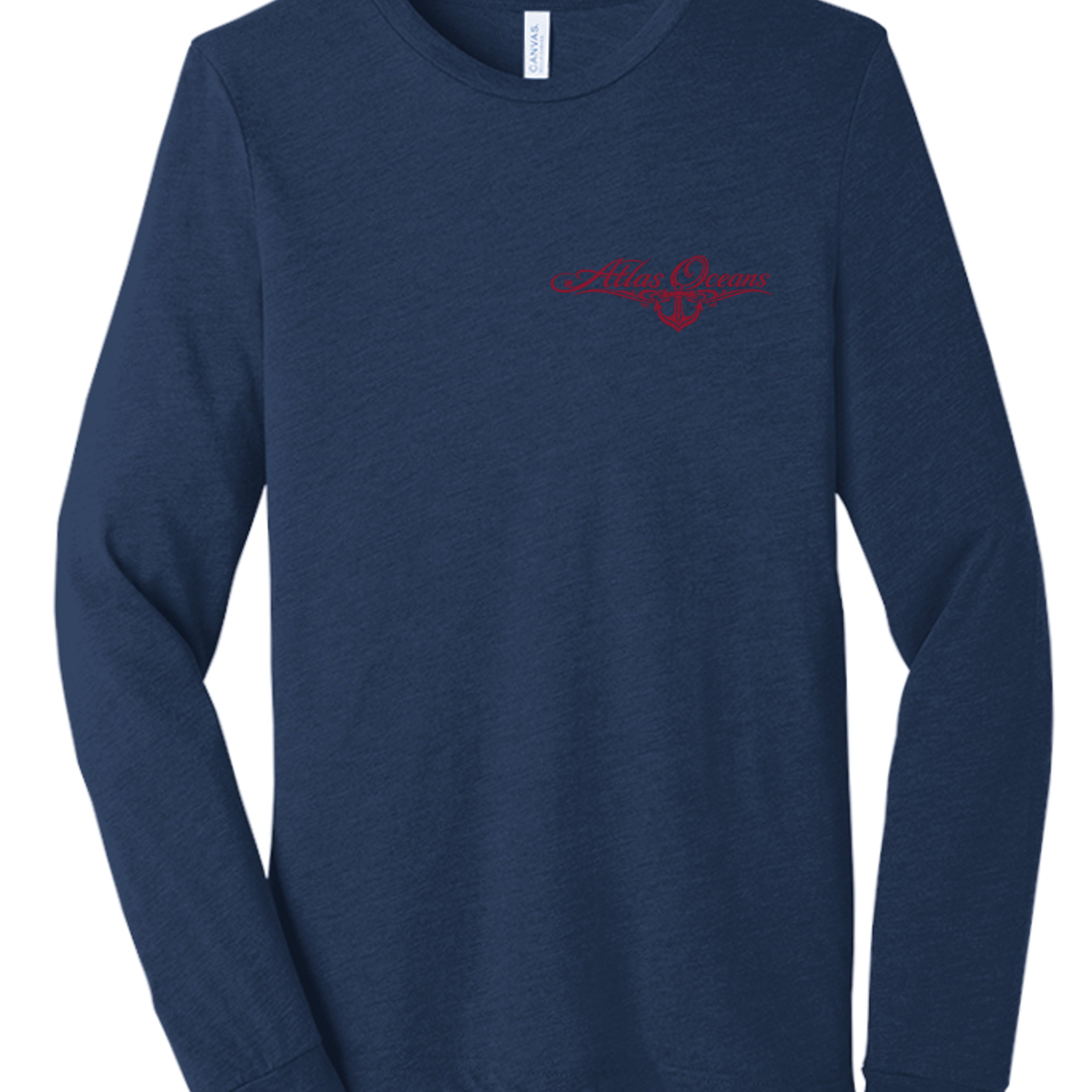 Atlas Oceans Signature Sleeve · Deep Navy · Front