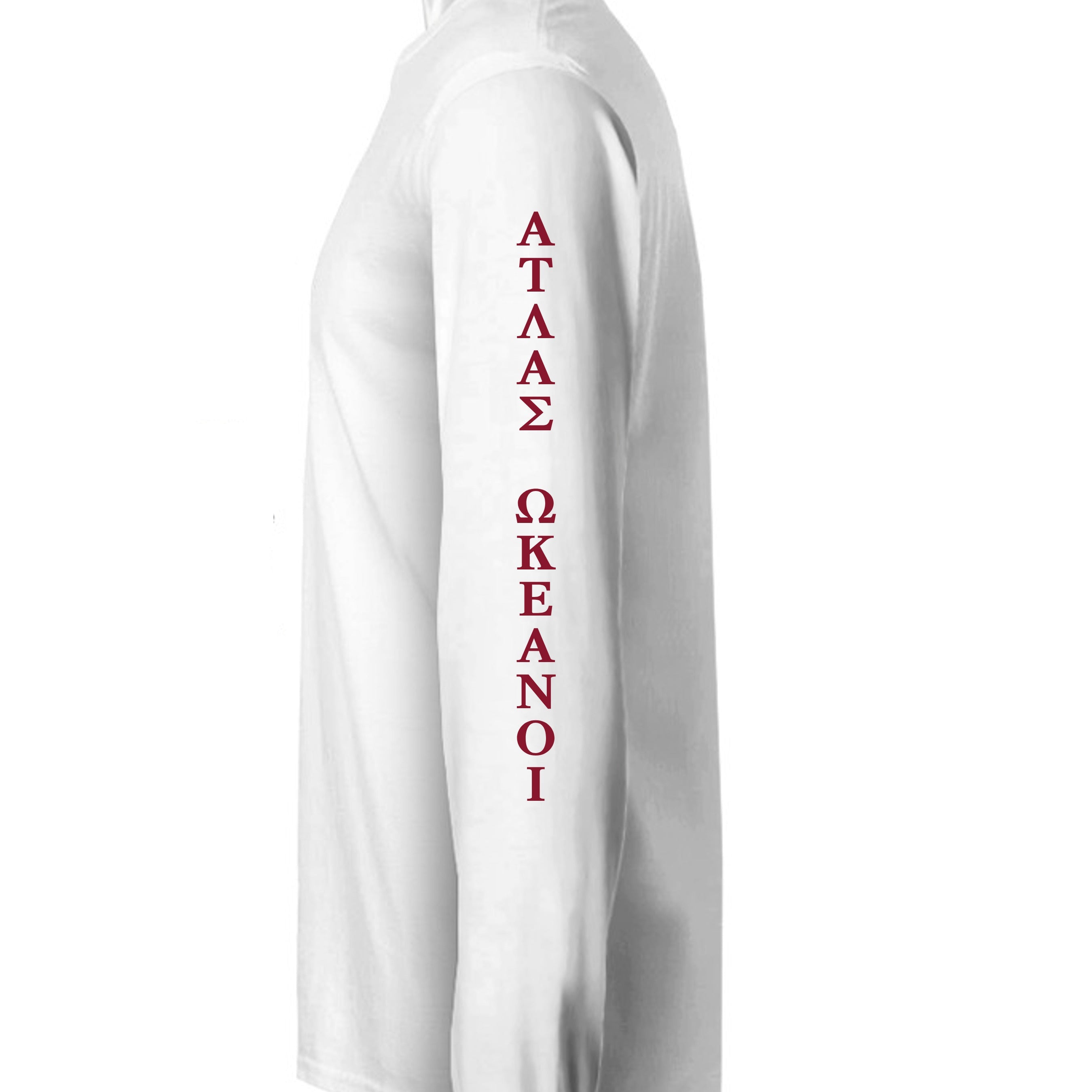 Atlas Oceans Signature Sleeve · Pearl White · Sleeve Left