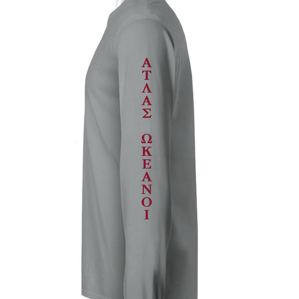 Atlas Oceans Signature Sleeve · Seal Grey · Sleeve Left