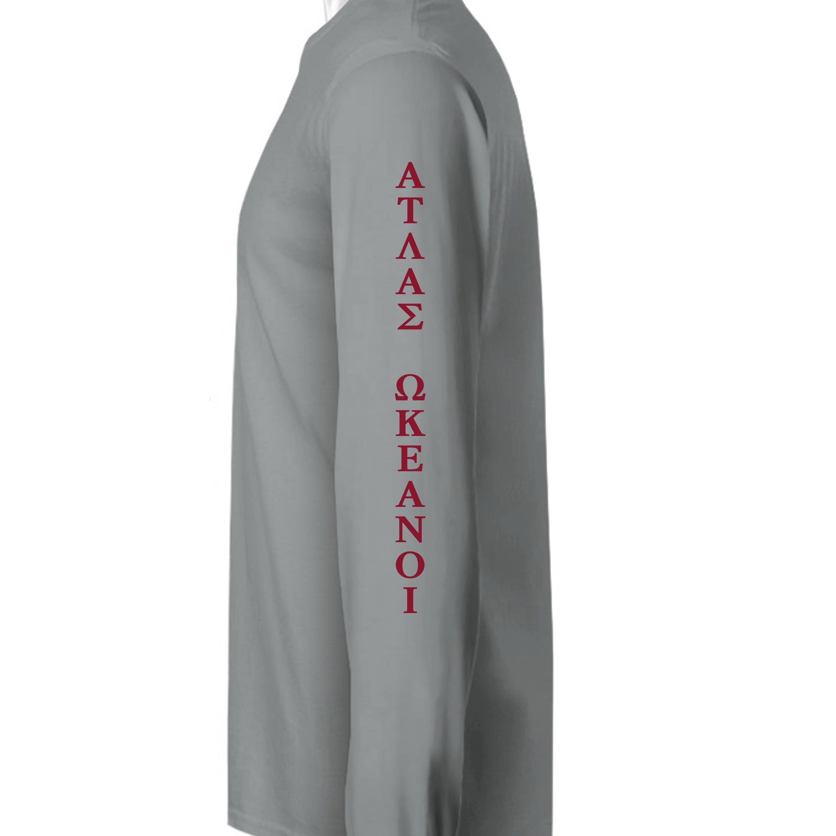 Atlas Oceans Signature Sleeve · Seal Grey · Sleeve Left